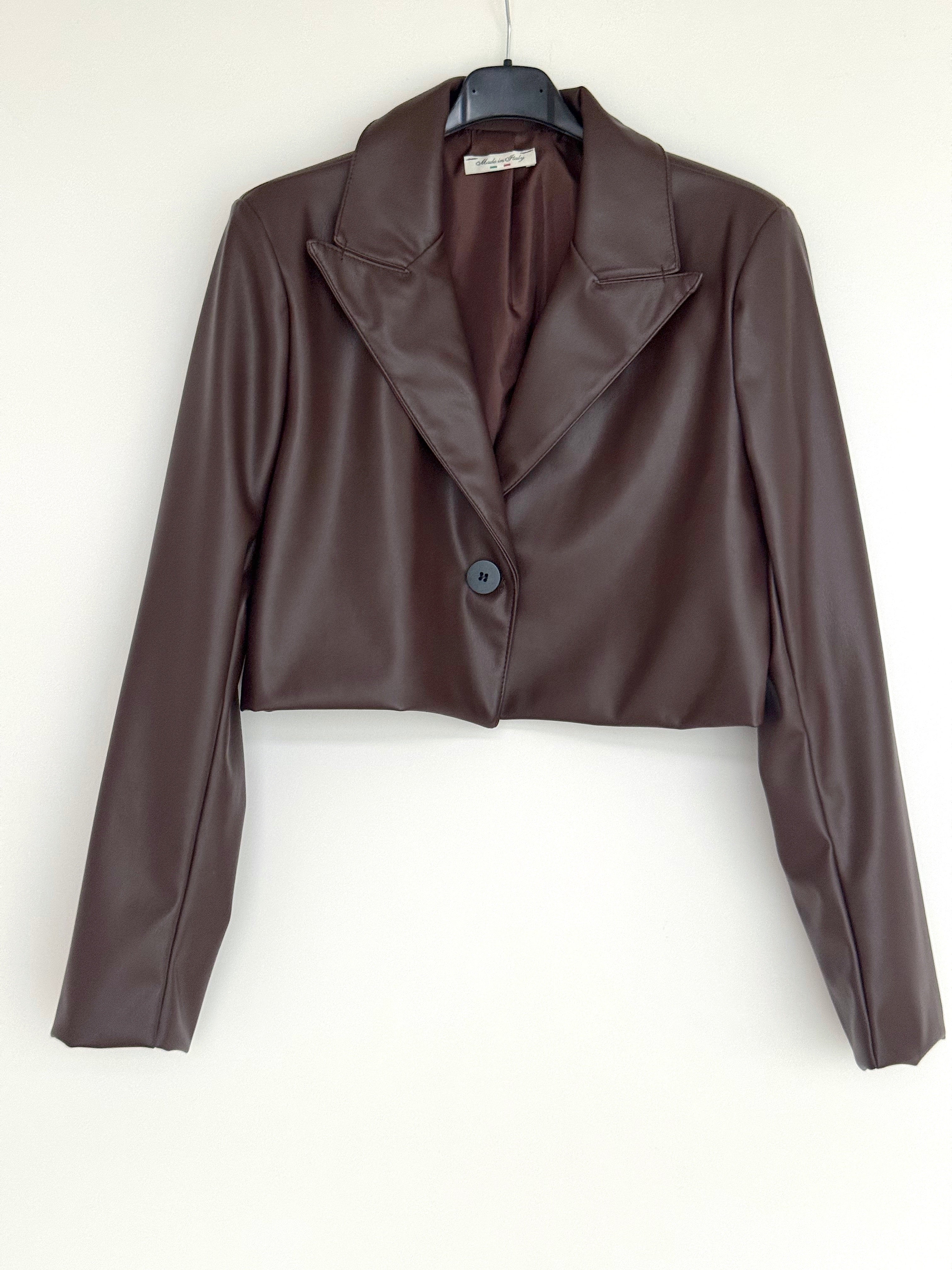 BLAZER CROP ECOPELLE