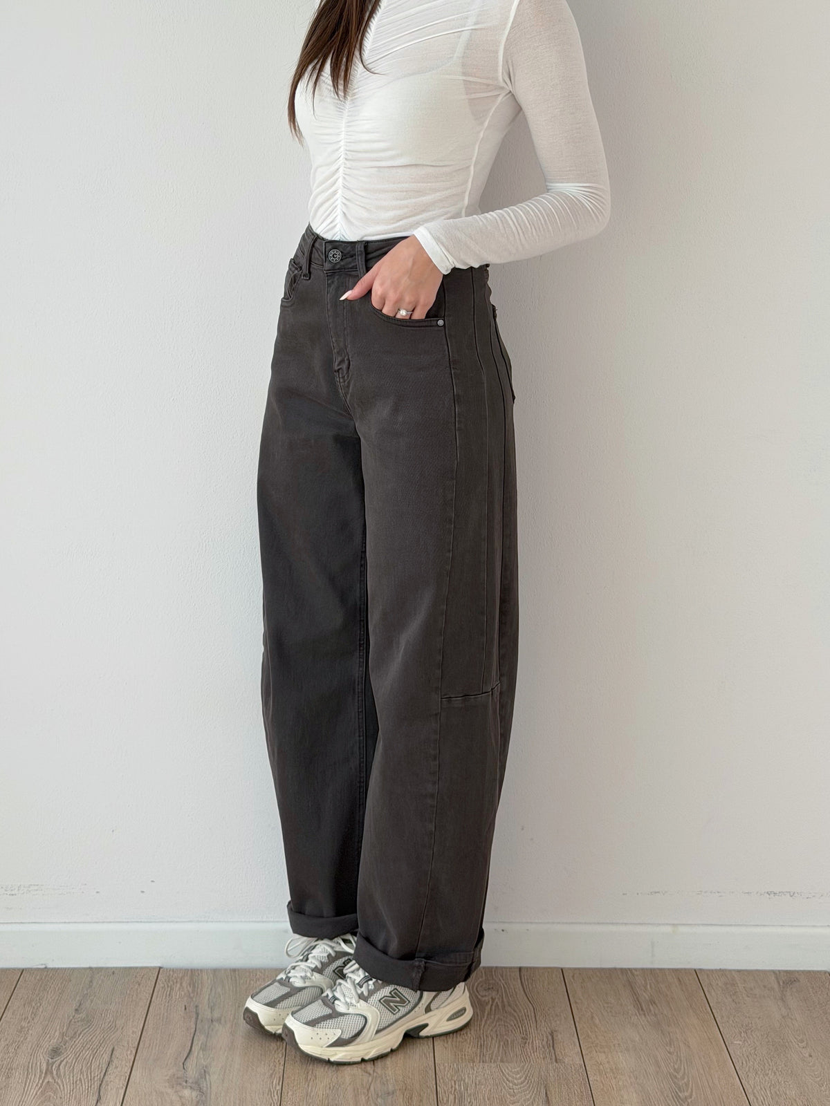 Denim balloon marrone