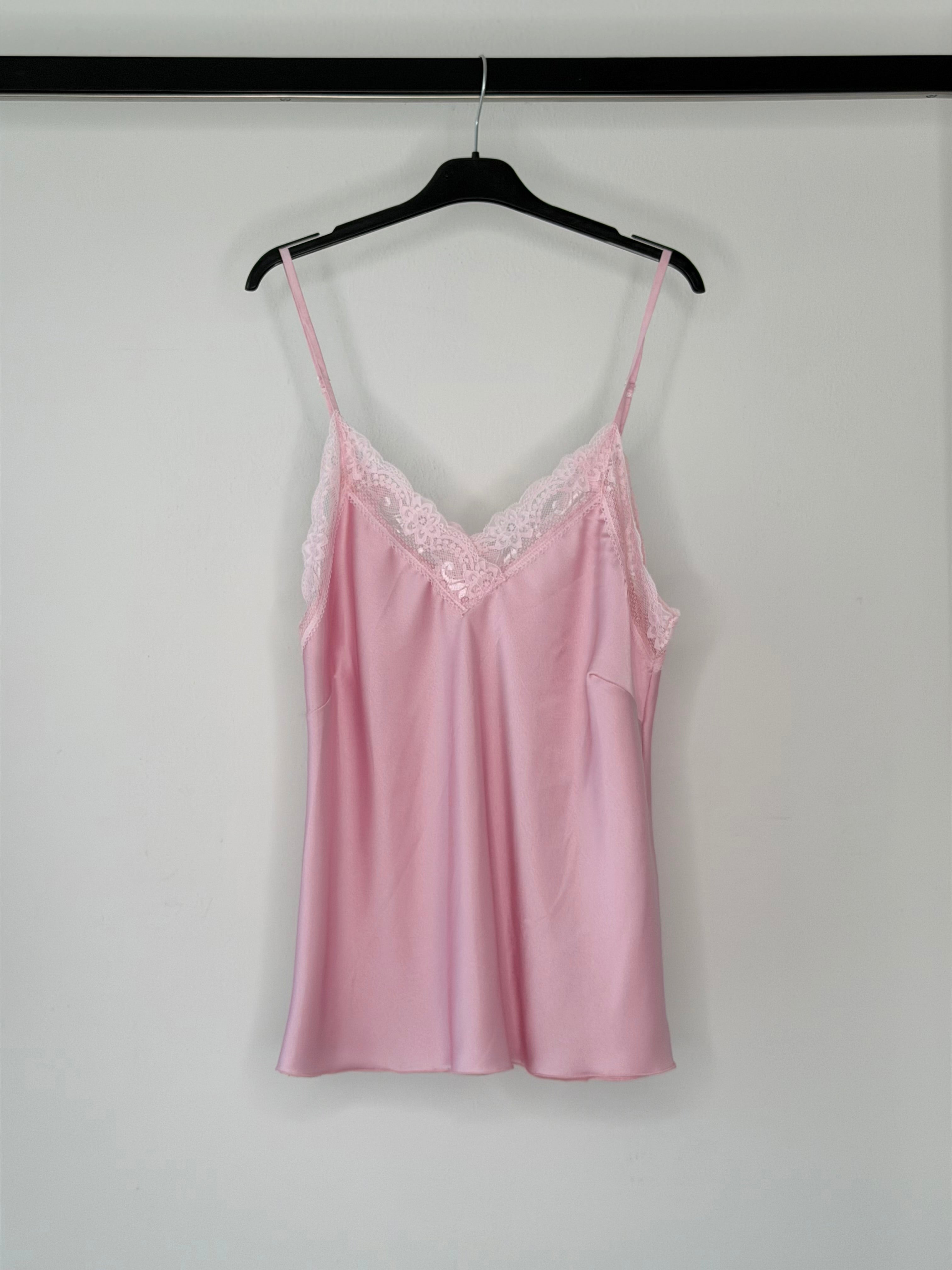 CANOTTIERA IN RASO & PIZZO