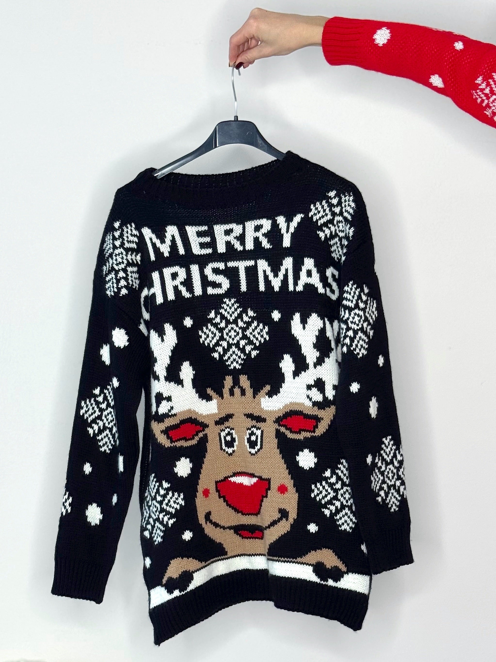 MAGLIONE RENNE “ MERRY XMAS “