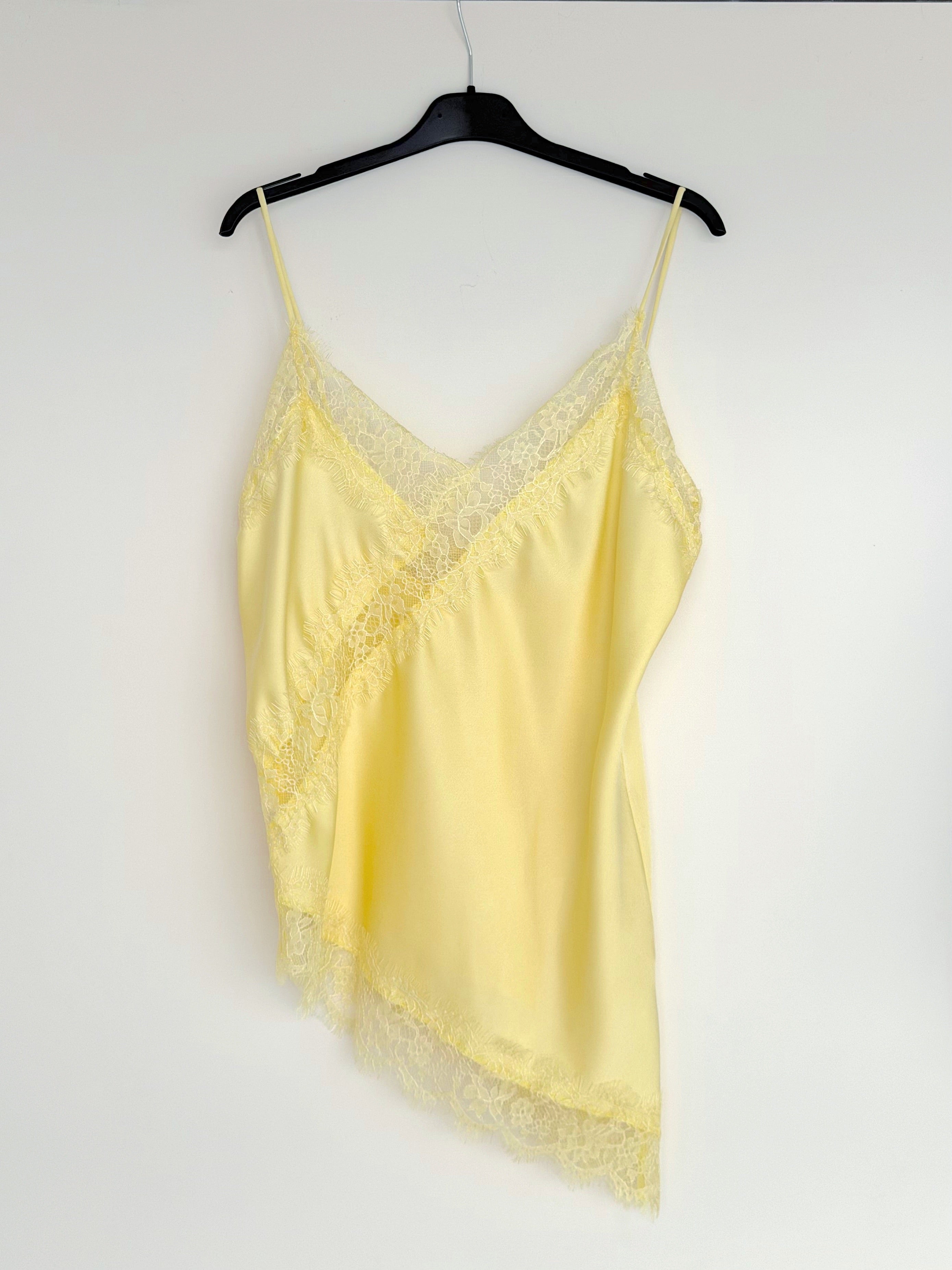 CANOTTIERA ASSIMETRICA CON PIZZO