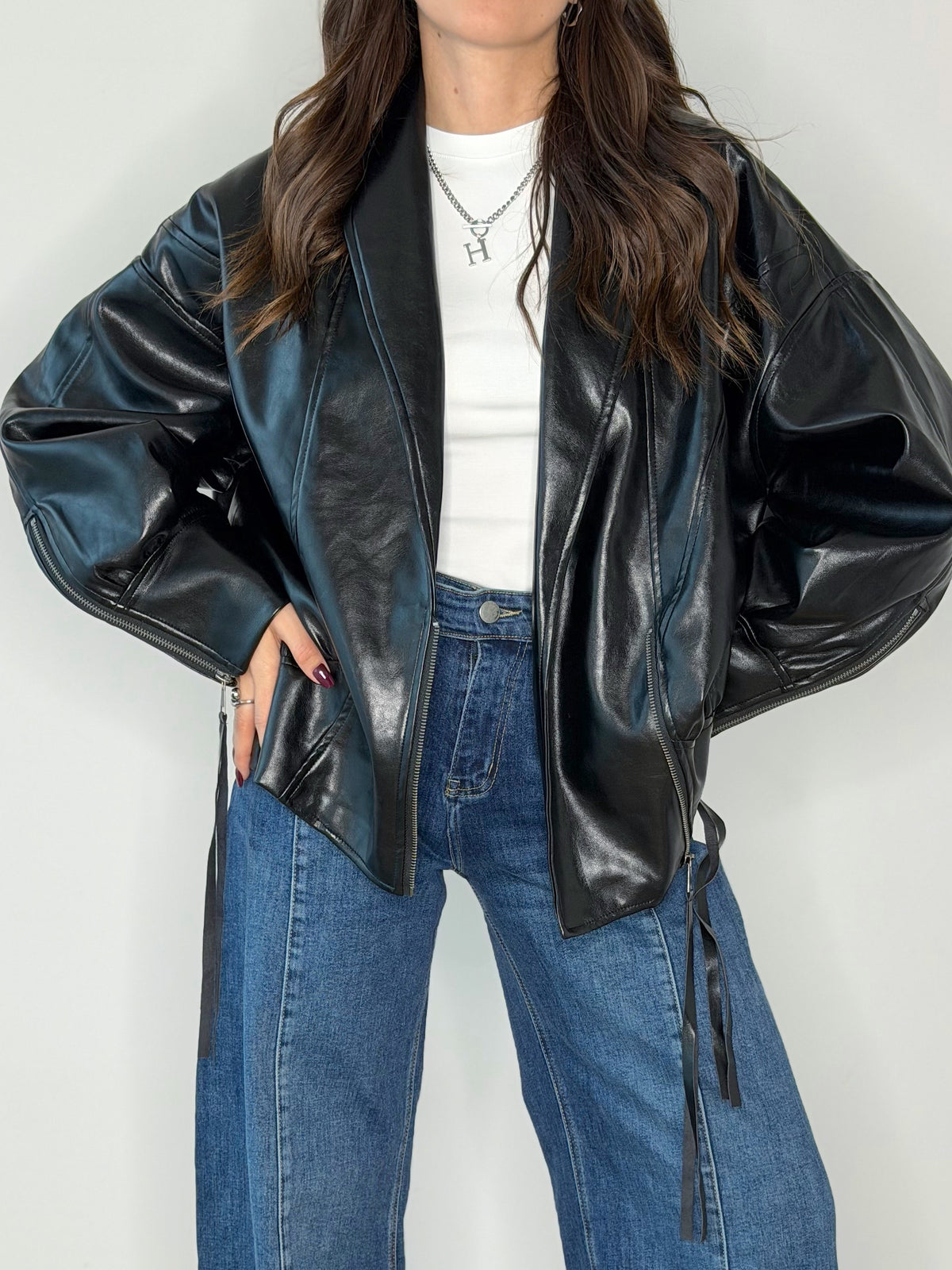 GIACCONE ECOPELLE OVERSIZE (PREMIUM QUALITY)