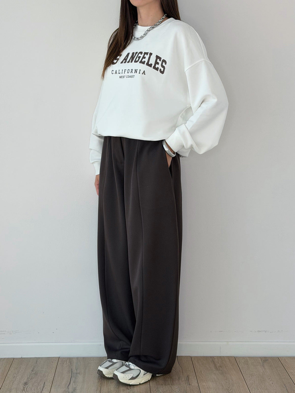 FELPA GARZATA “ LOS ANGELES “ OVERSIZE