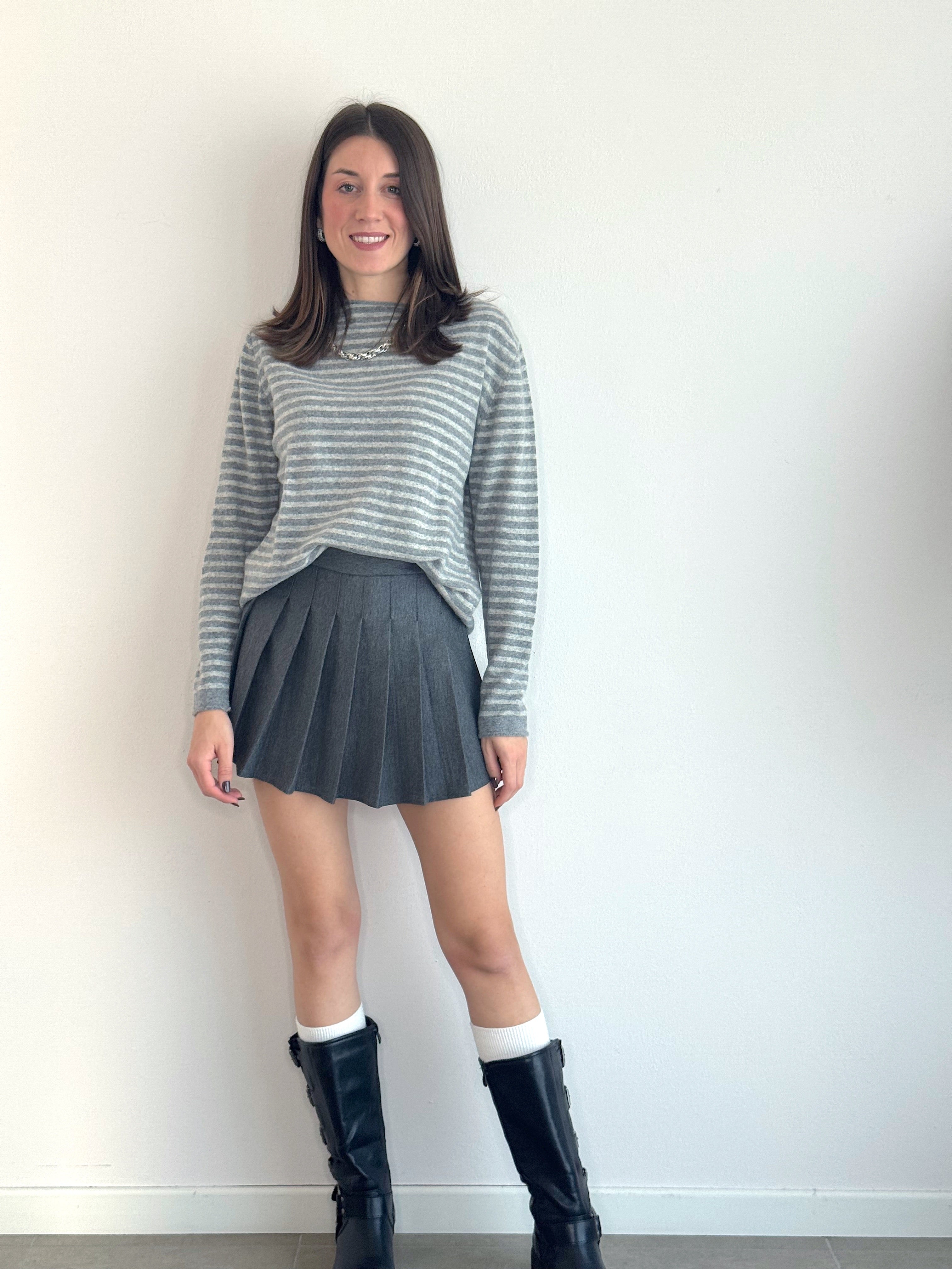 MAGLIONE RIGHE LANA & CASHMERE