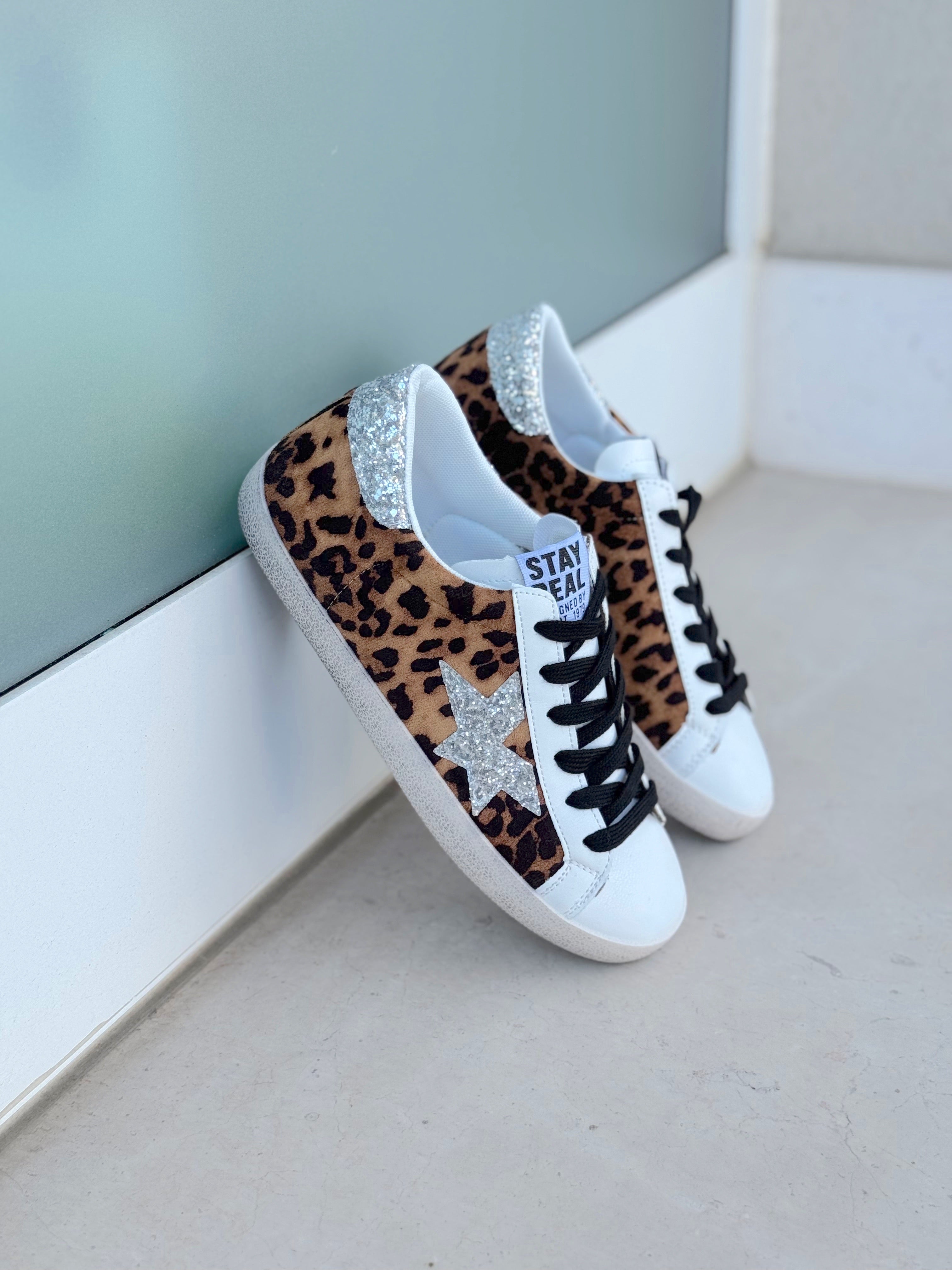 Sneakers Animalier Con Glitter