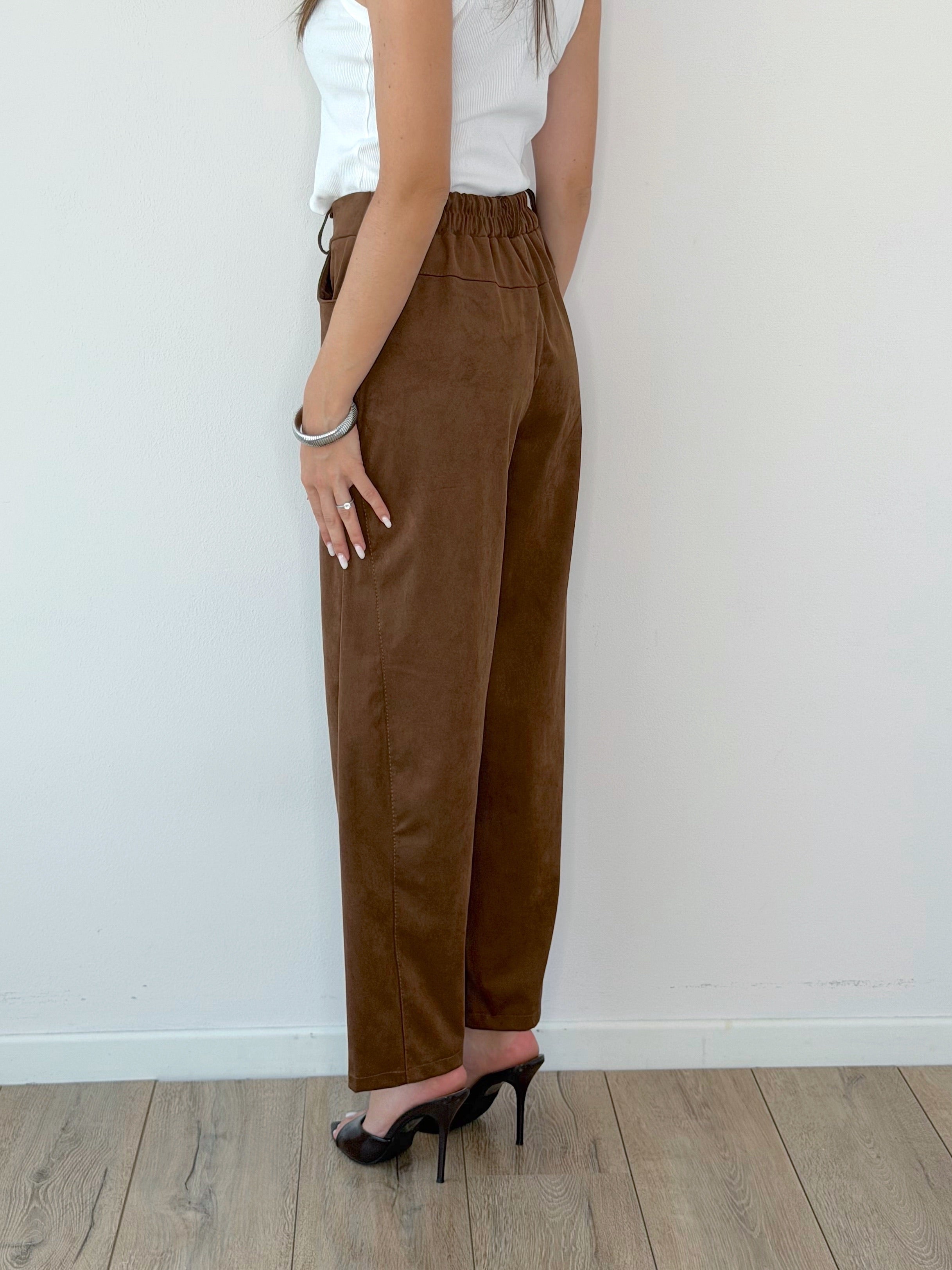 PANTALONE BALLOON ECO CAMOSCIO