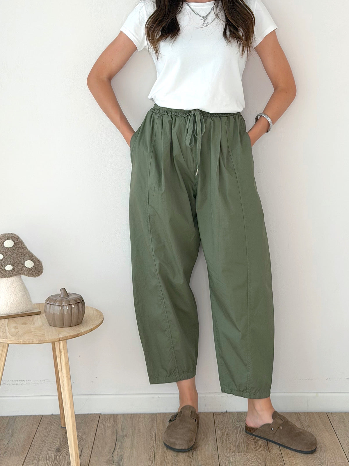 PANTALONE BALLOON VERDE MILITARE