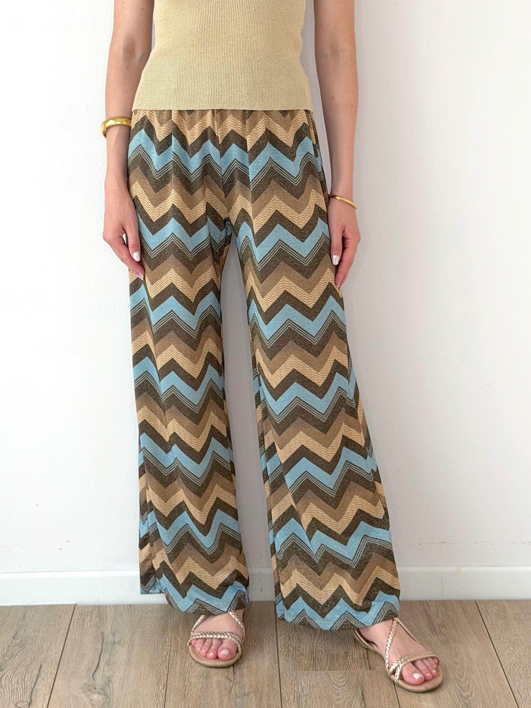 PANTALONE ZIG ZAG LUREX