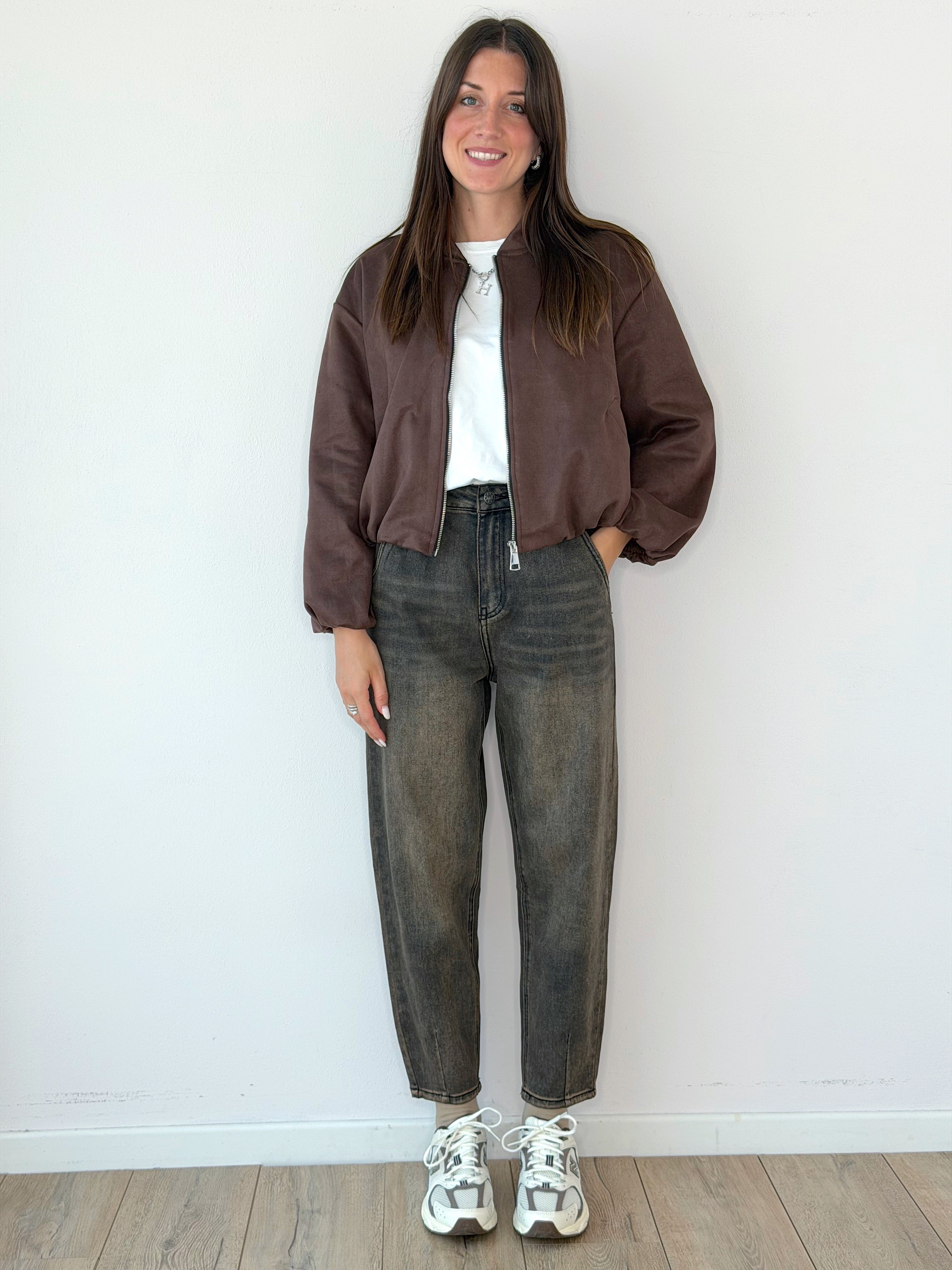 BOMBER ECO CAMOSCIO