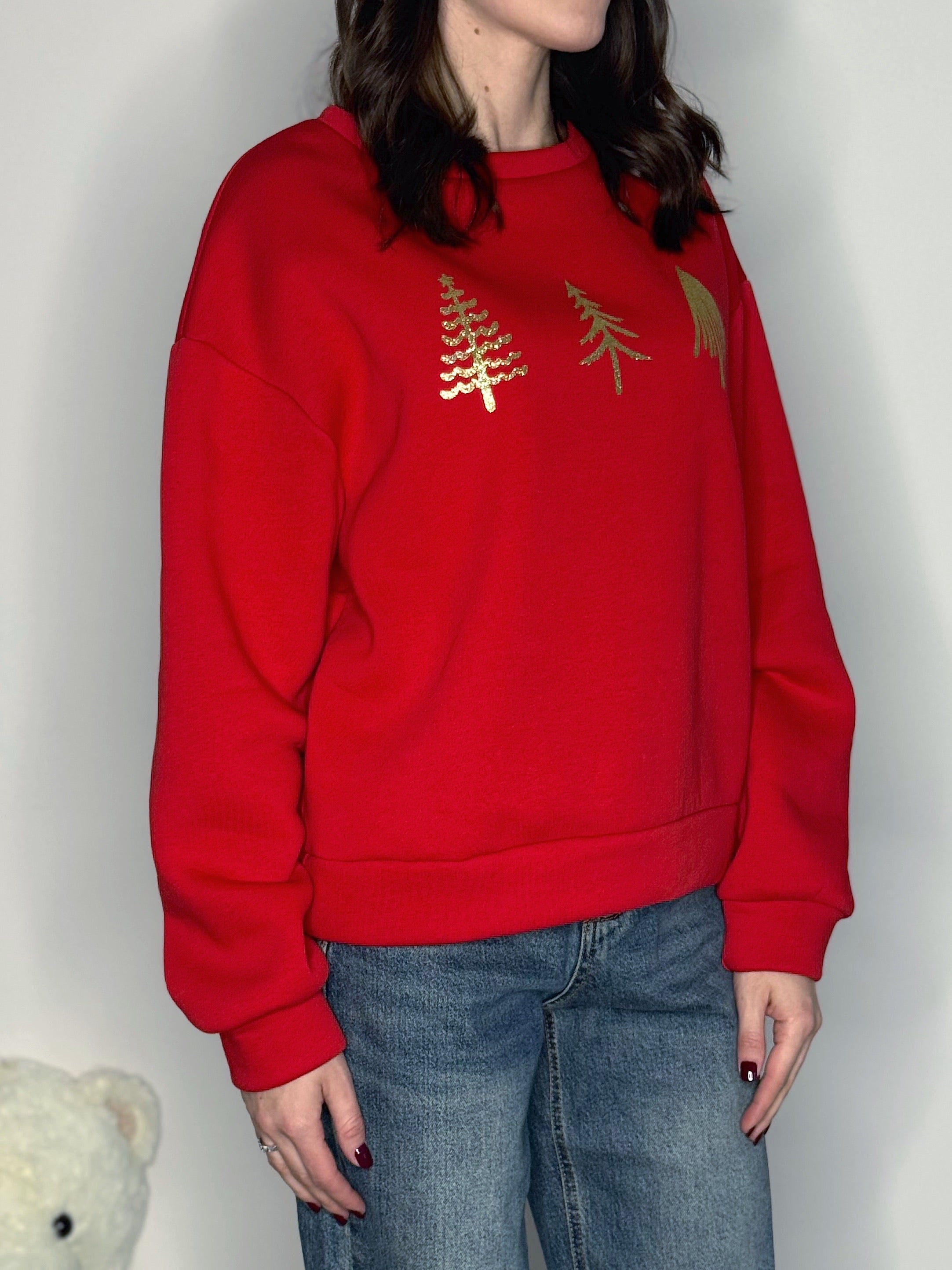 FELPA XMAS ALBERELLI ORO