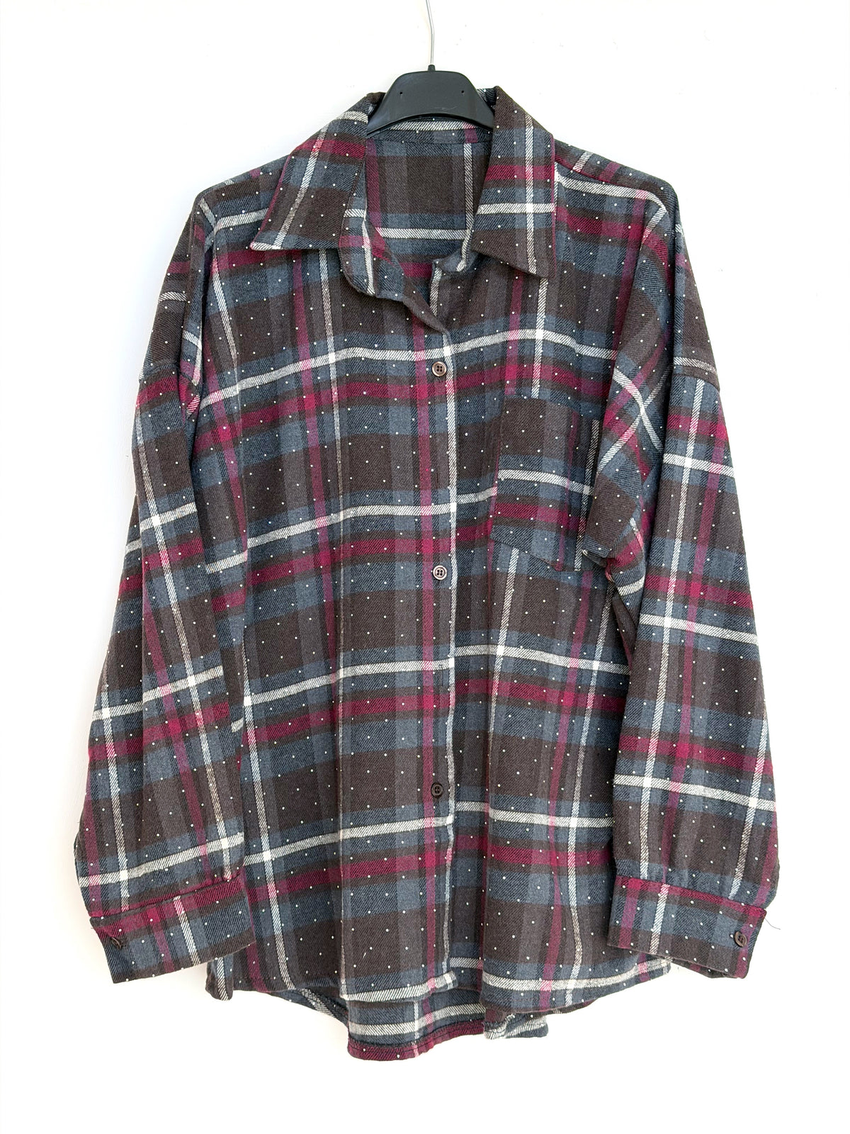 CAMICIA WOOD CON STRASS