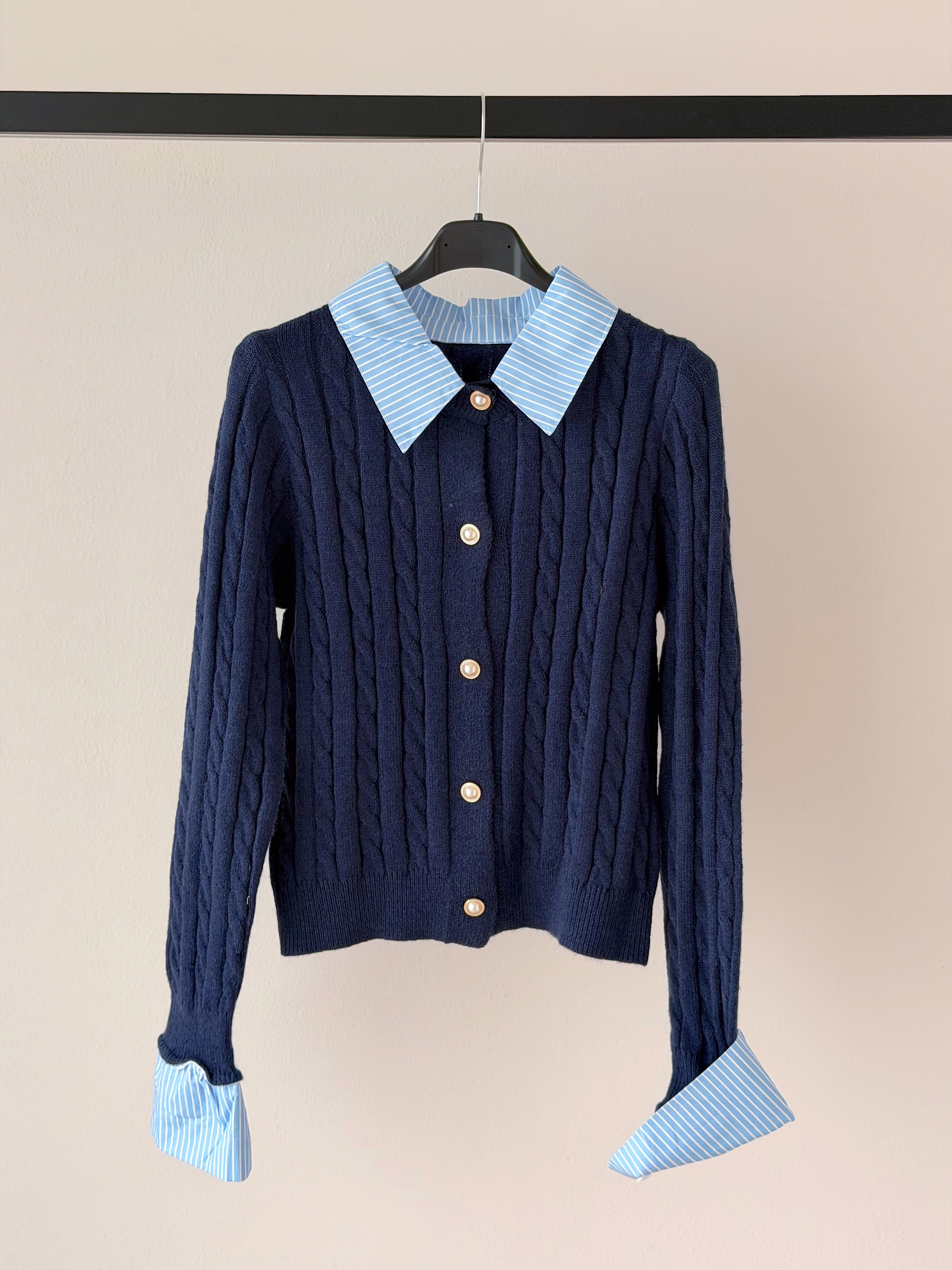 CARDIGAN CAMICIA A TRECCE