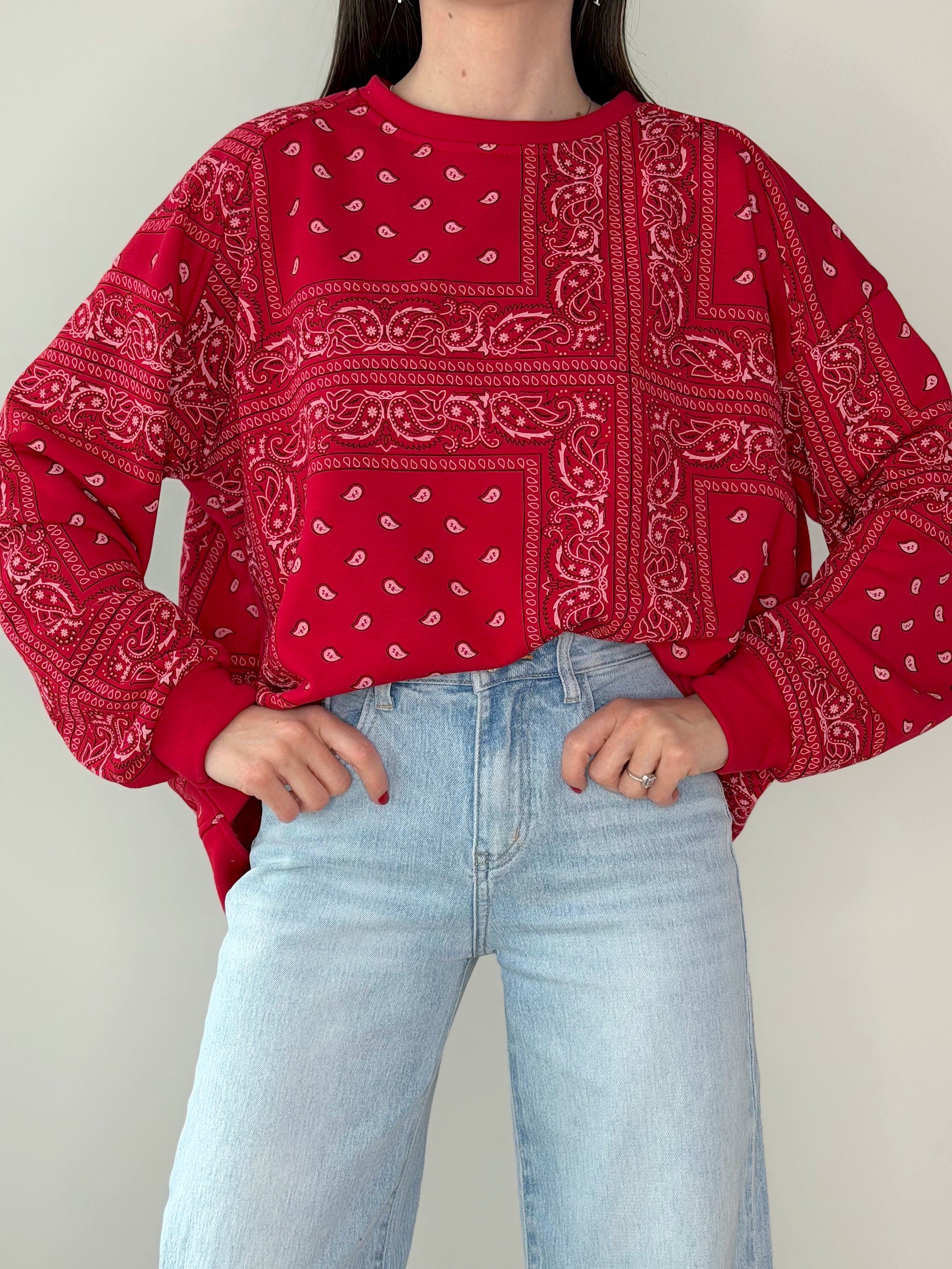 FELPA GARZATA FANTASIA BANDANA