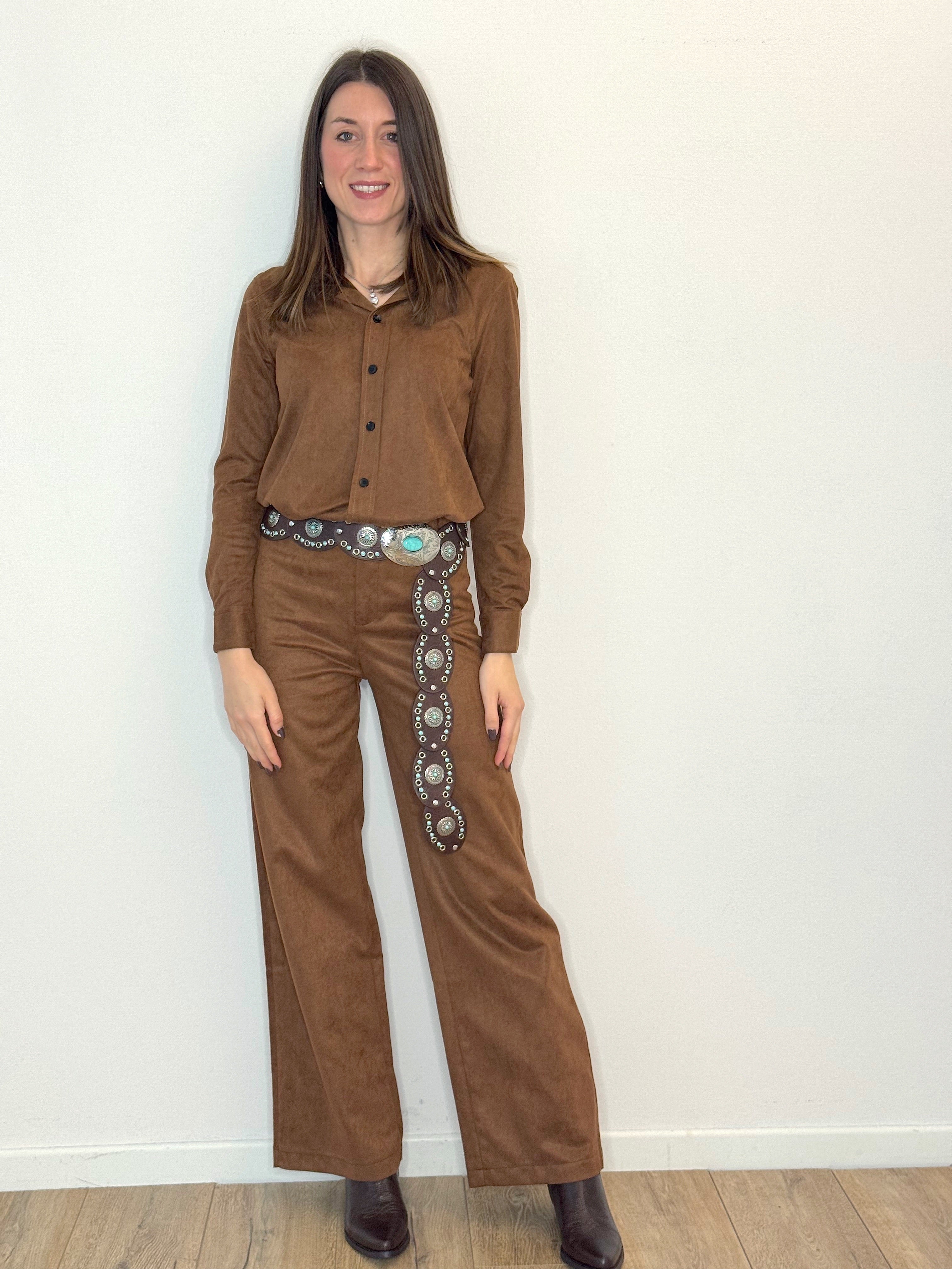 COORDINATO ECO CAMOSCIO