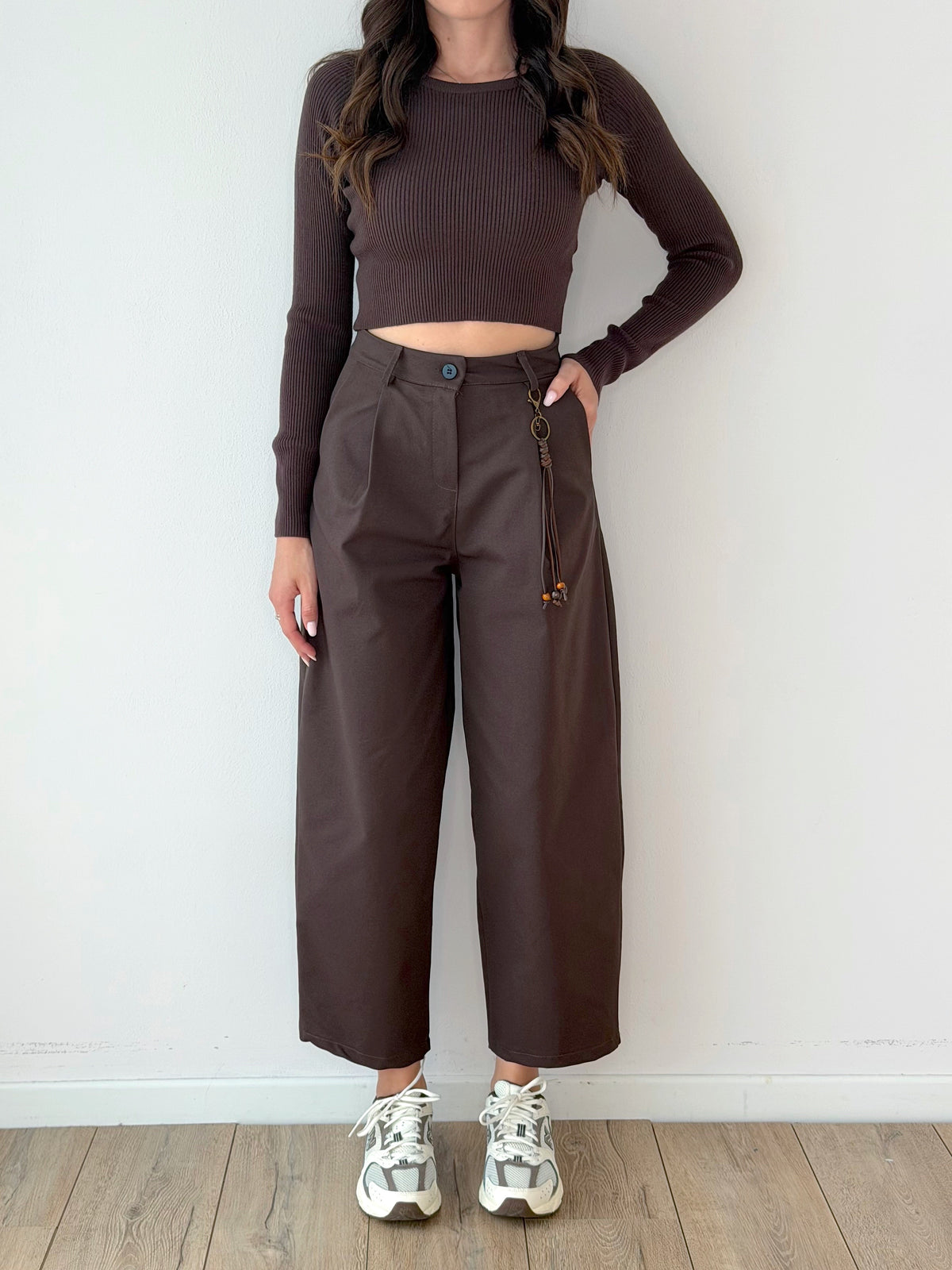PANTALONE BALLOON CHOCHOLATE