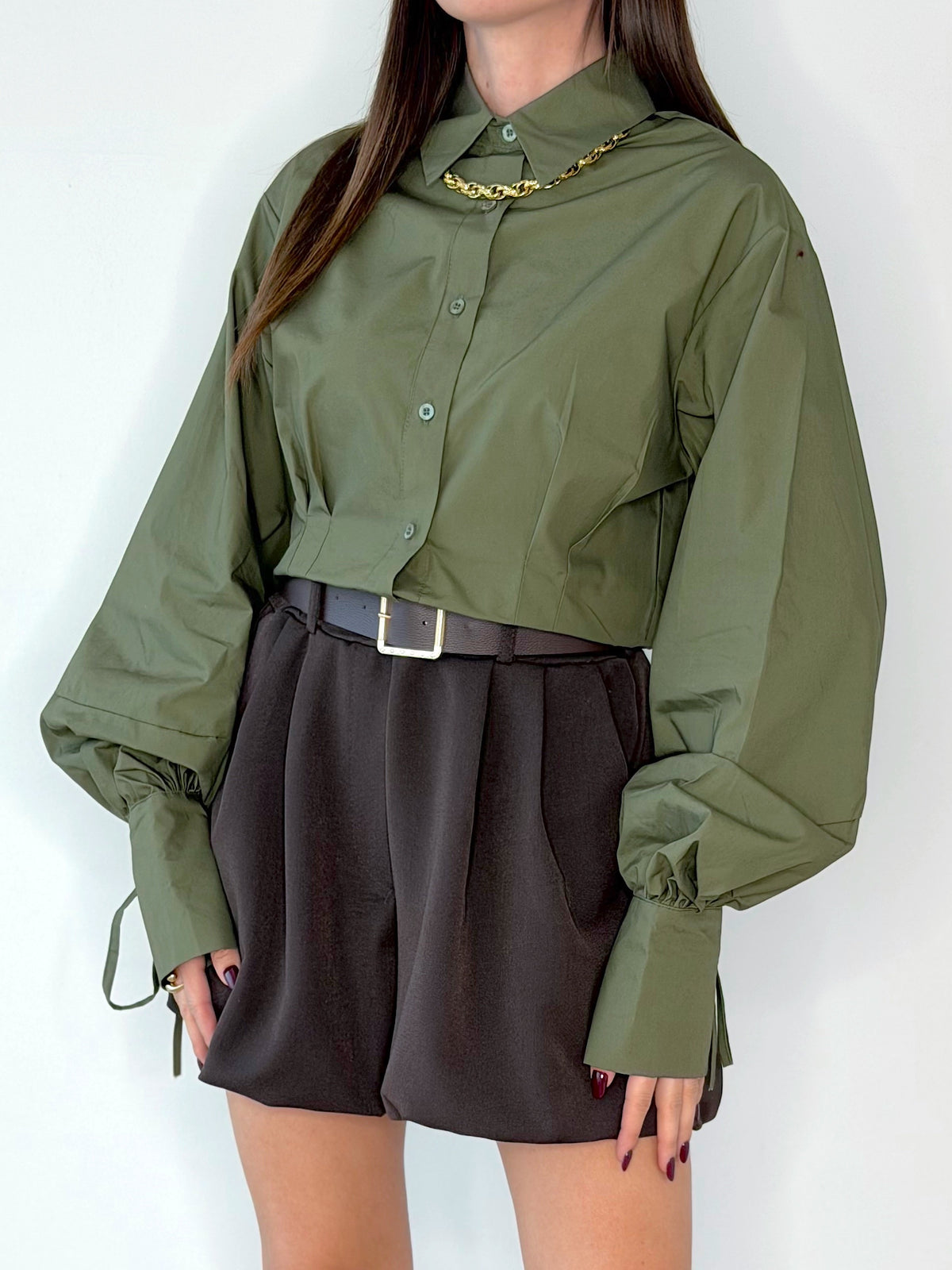 CAMICIA CROPPED JUST WEST