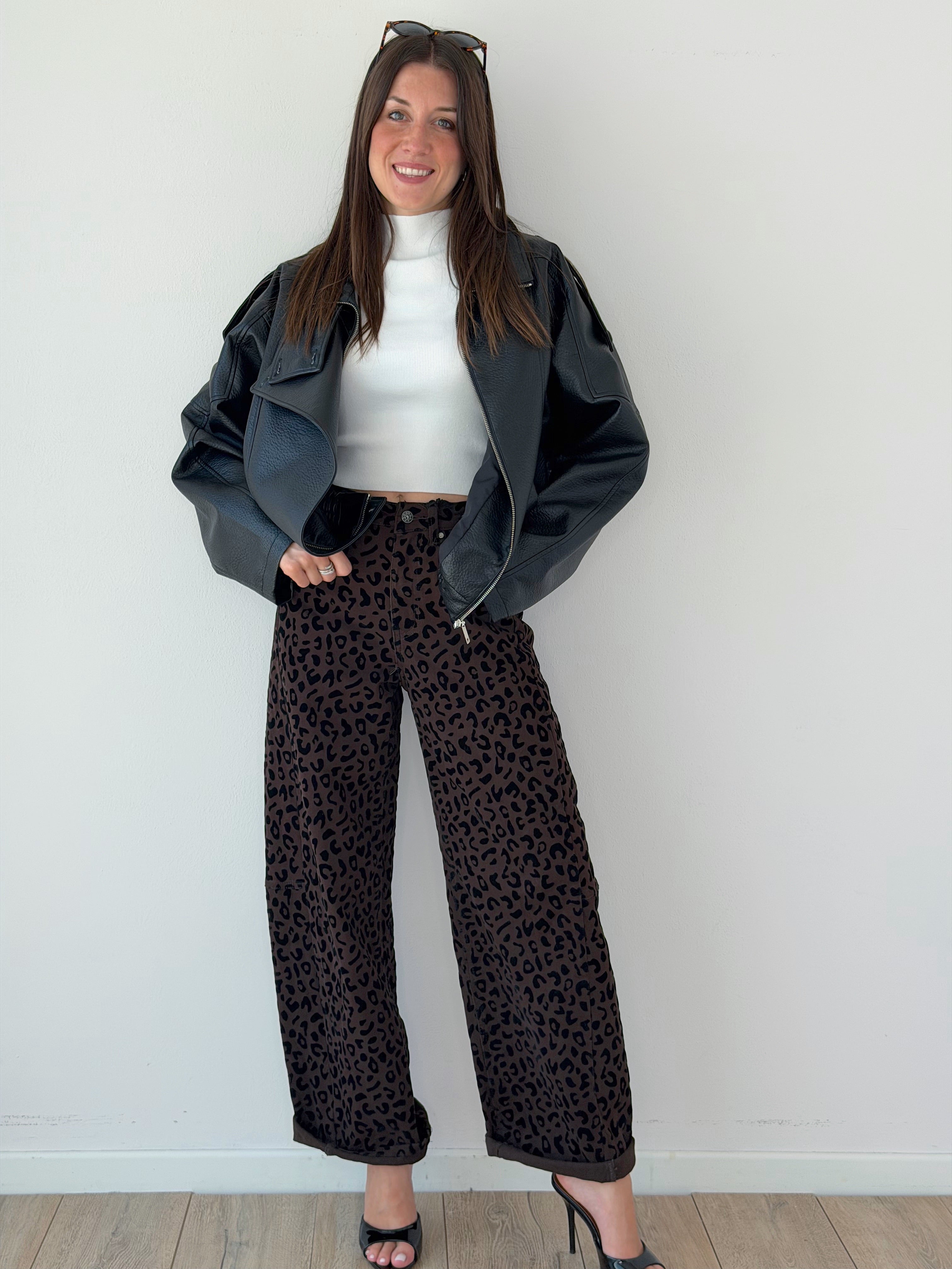 BOMBER OVERSIZE CON COLLO ALTO