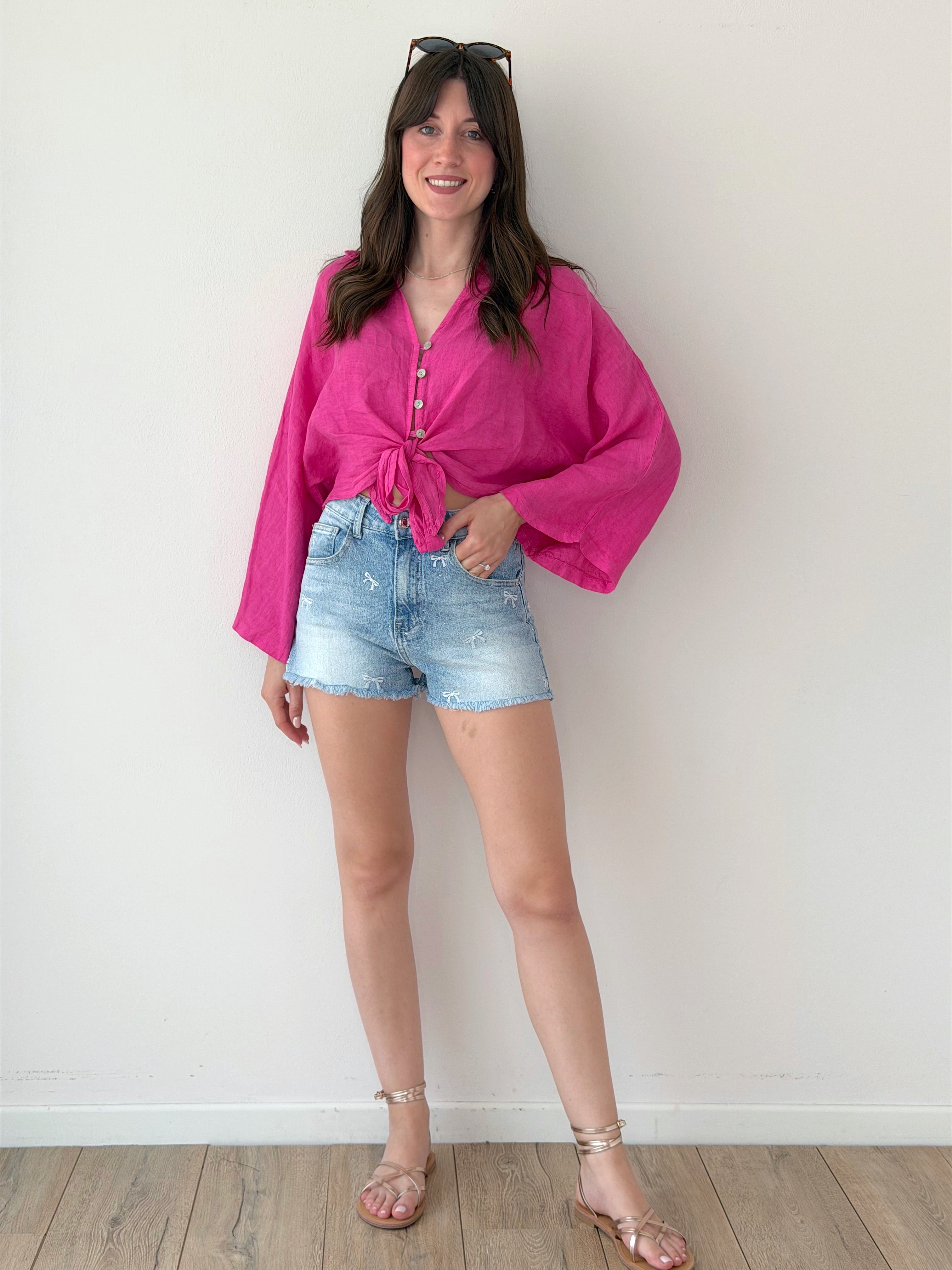 SHORTS FIOCCHI E STRASS
