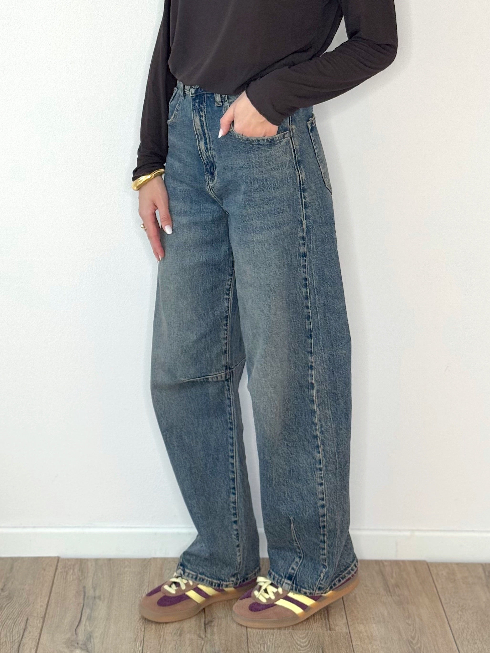 DENIM BALLOON VINTAGE SABBIATO