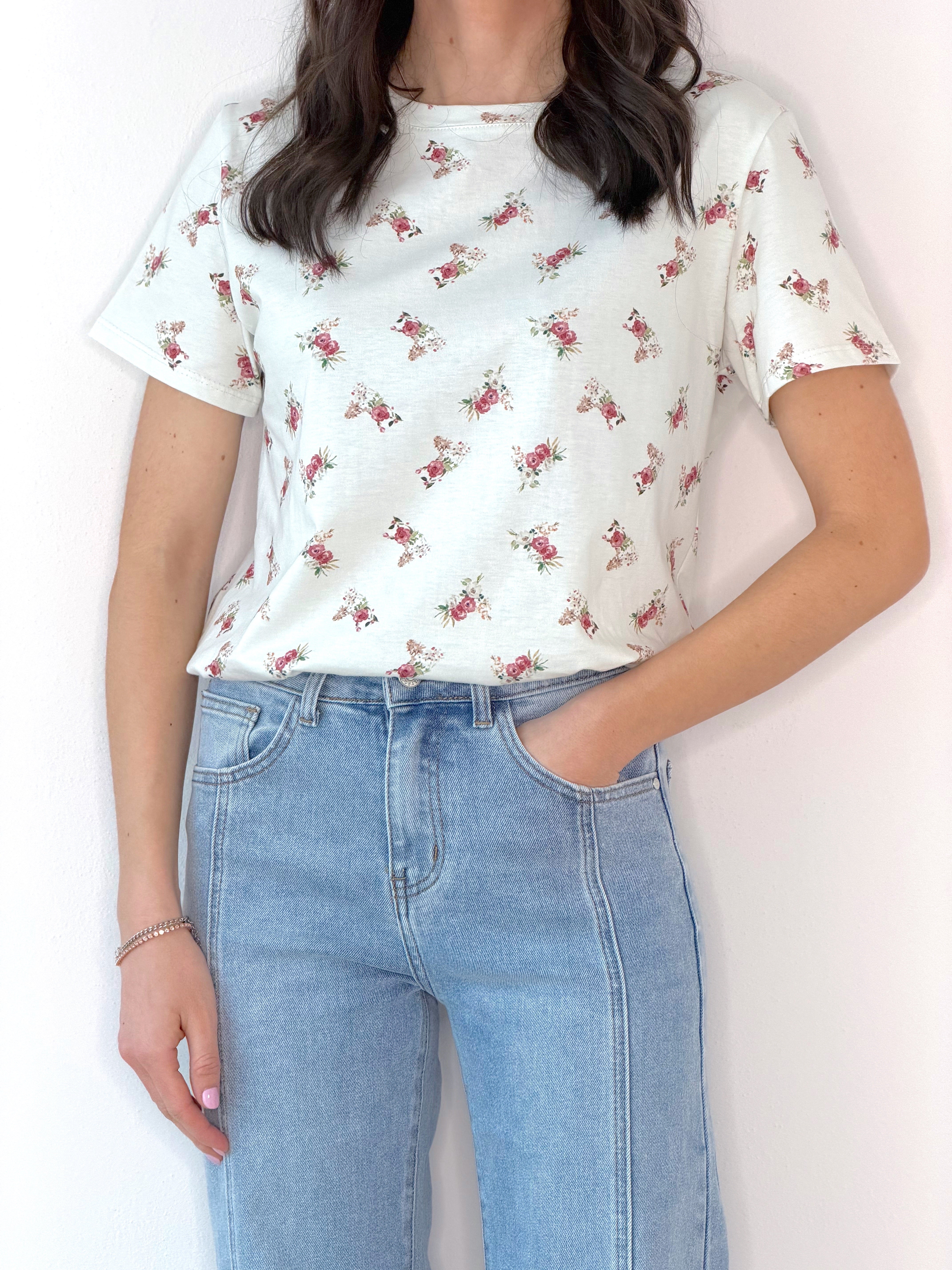 T-SHIRT FIORELLINI