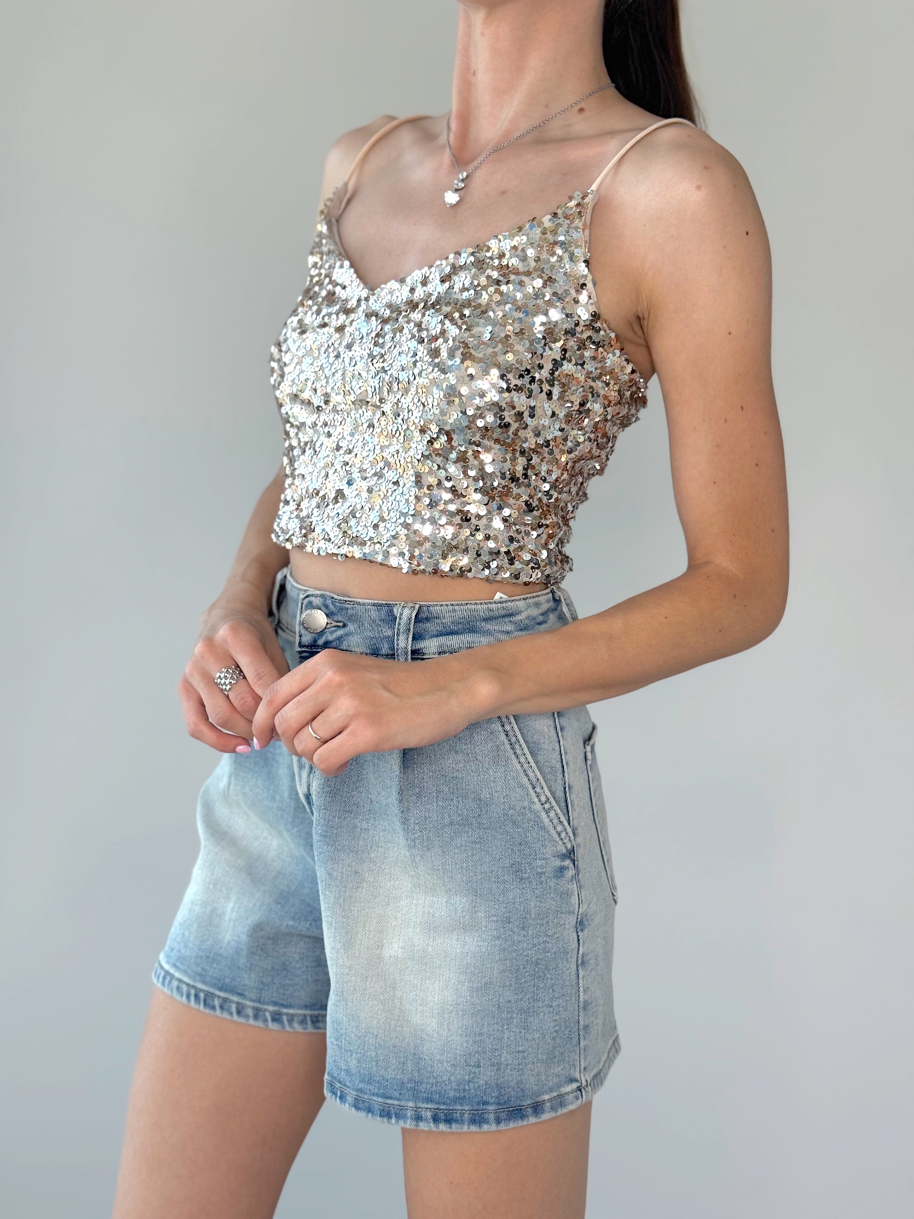 TOP PAILETTES ORO