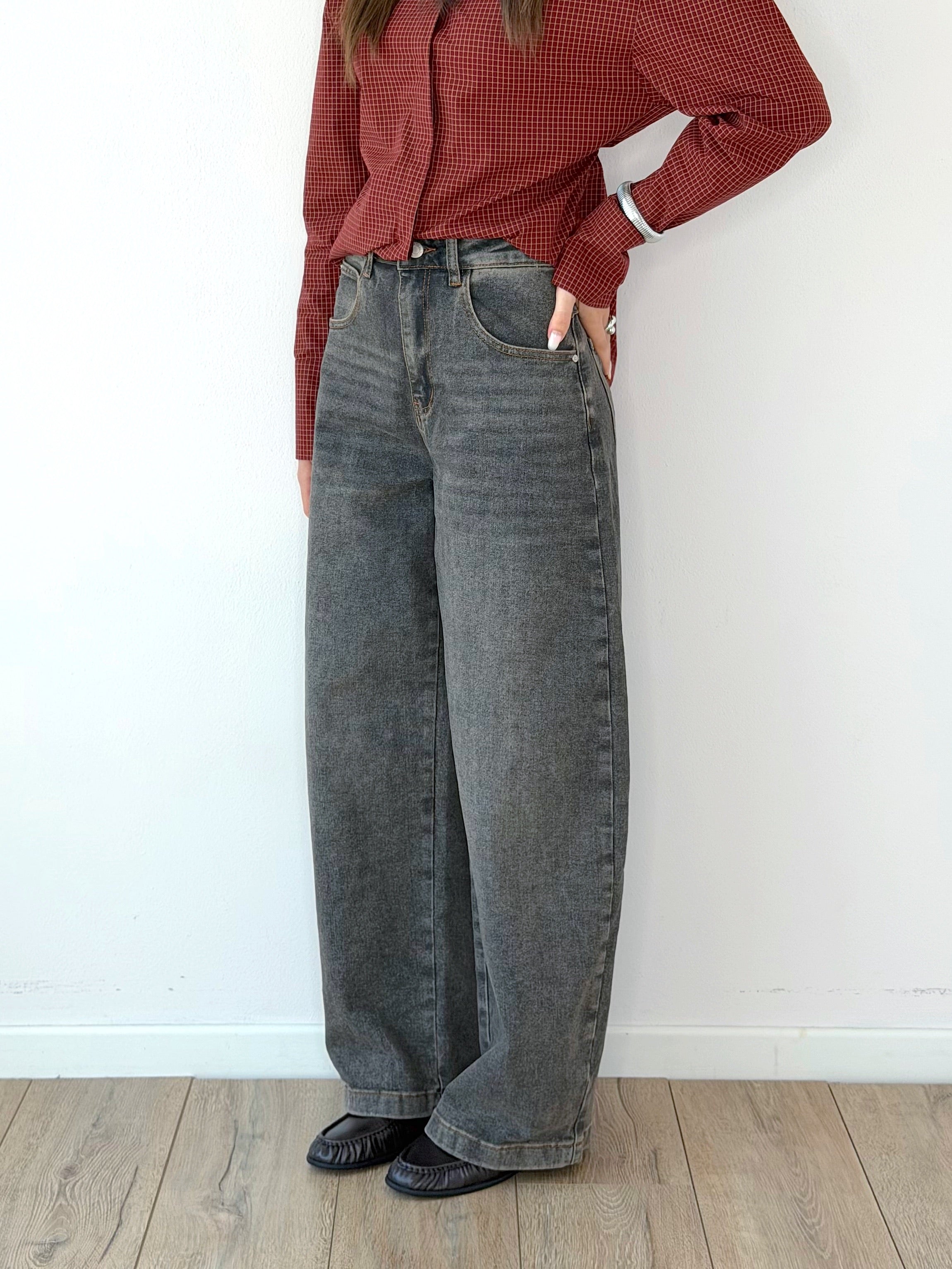 DENIM BALLOON SABBIATO