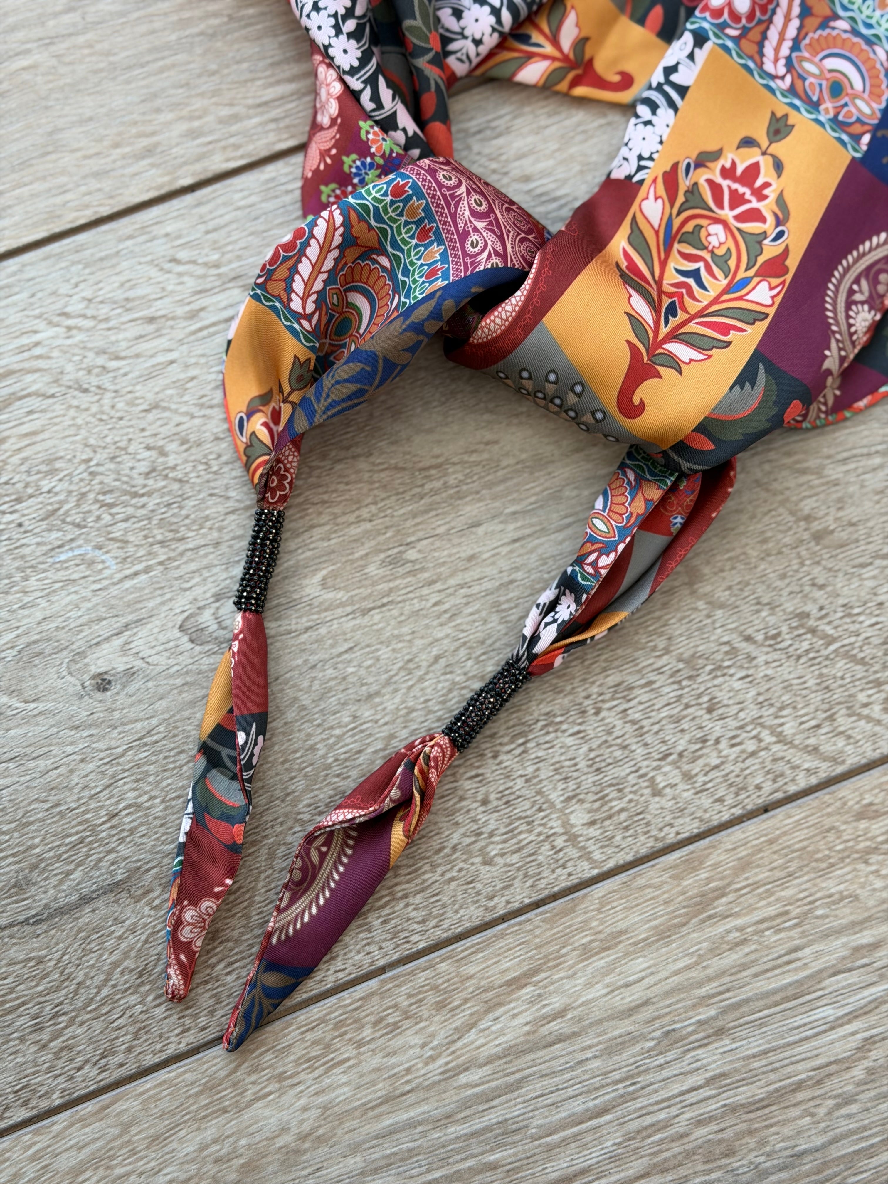 FOULARD RASO & PERLINE