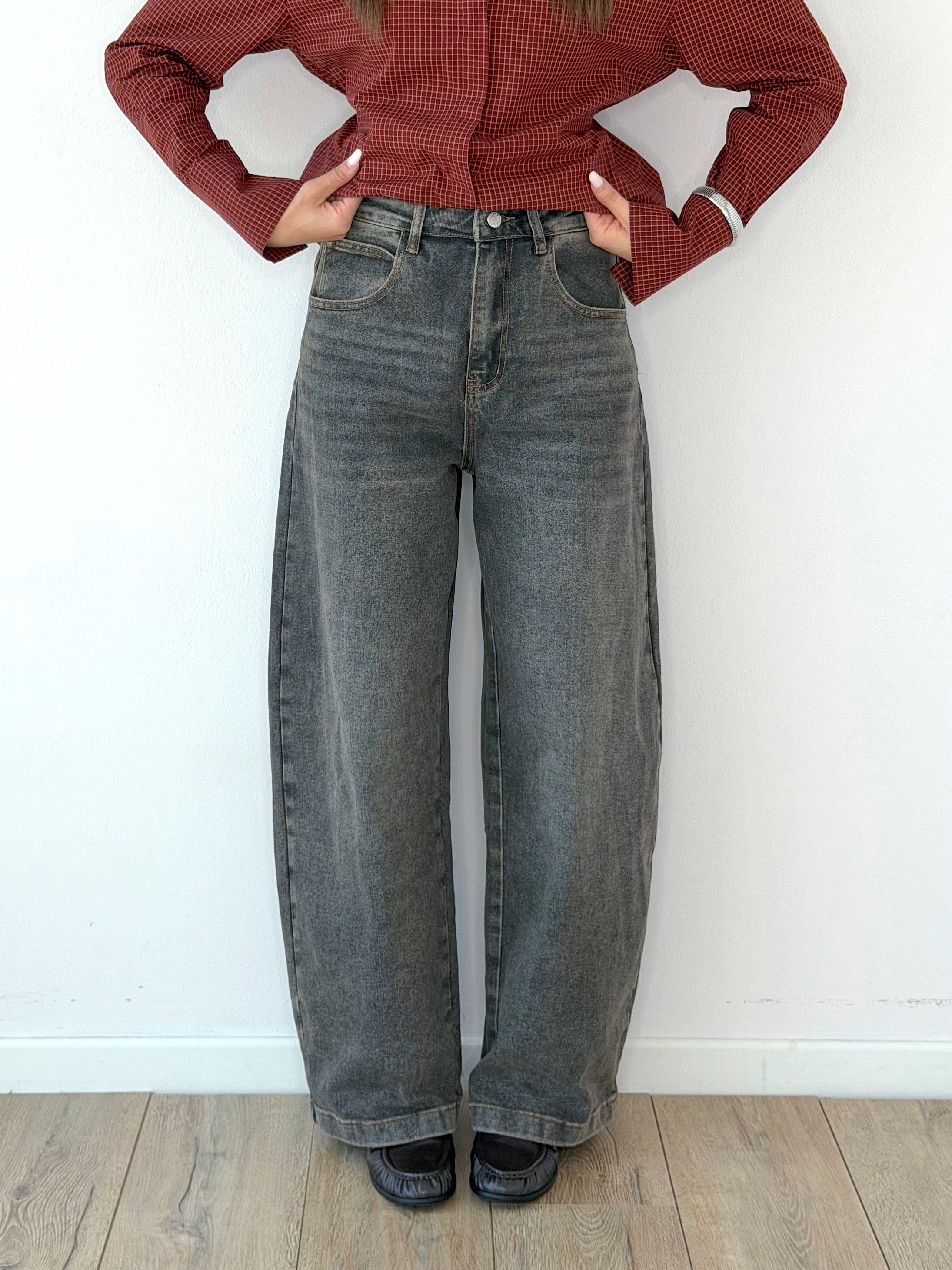 DENIM BALLOON SABBIATO