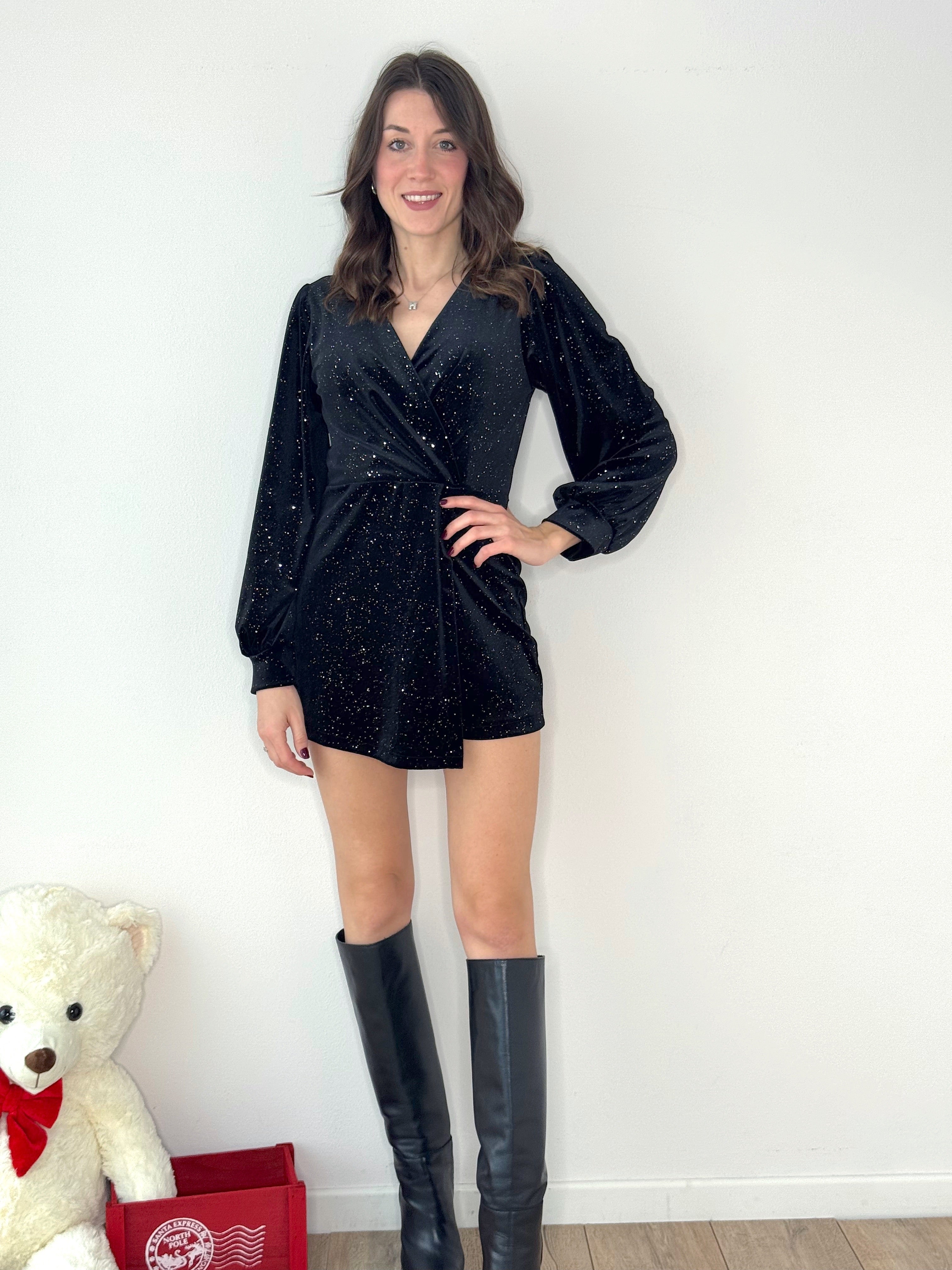 TUTINA IN CINIGLIA A PORTAFOGLIO CON BRILLANTINI