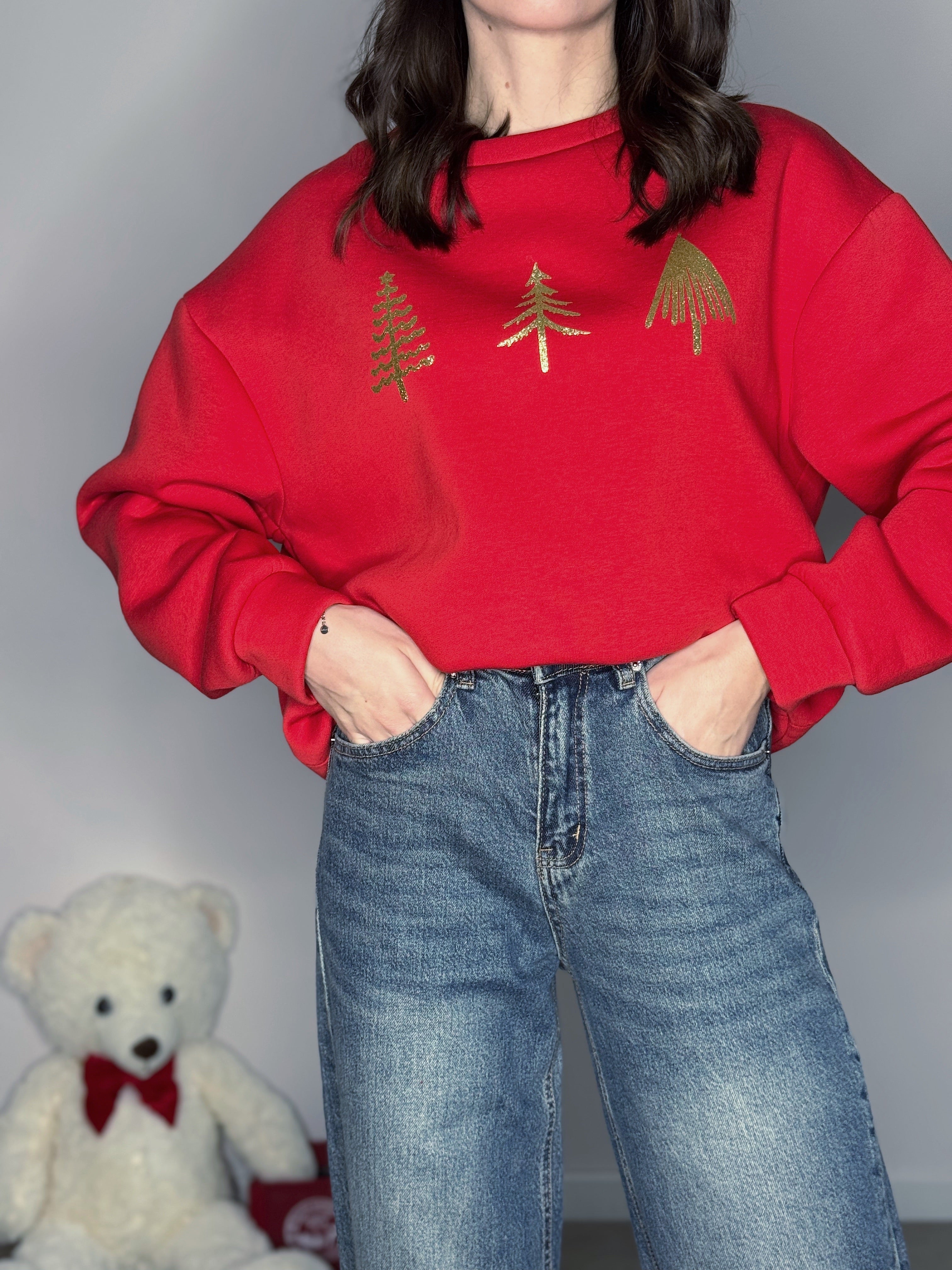 FELPA XMAS ALBERELLI ORO