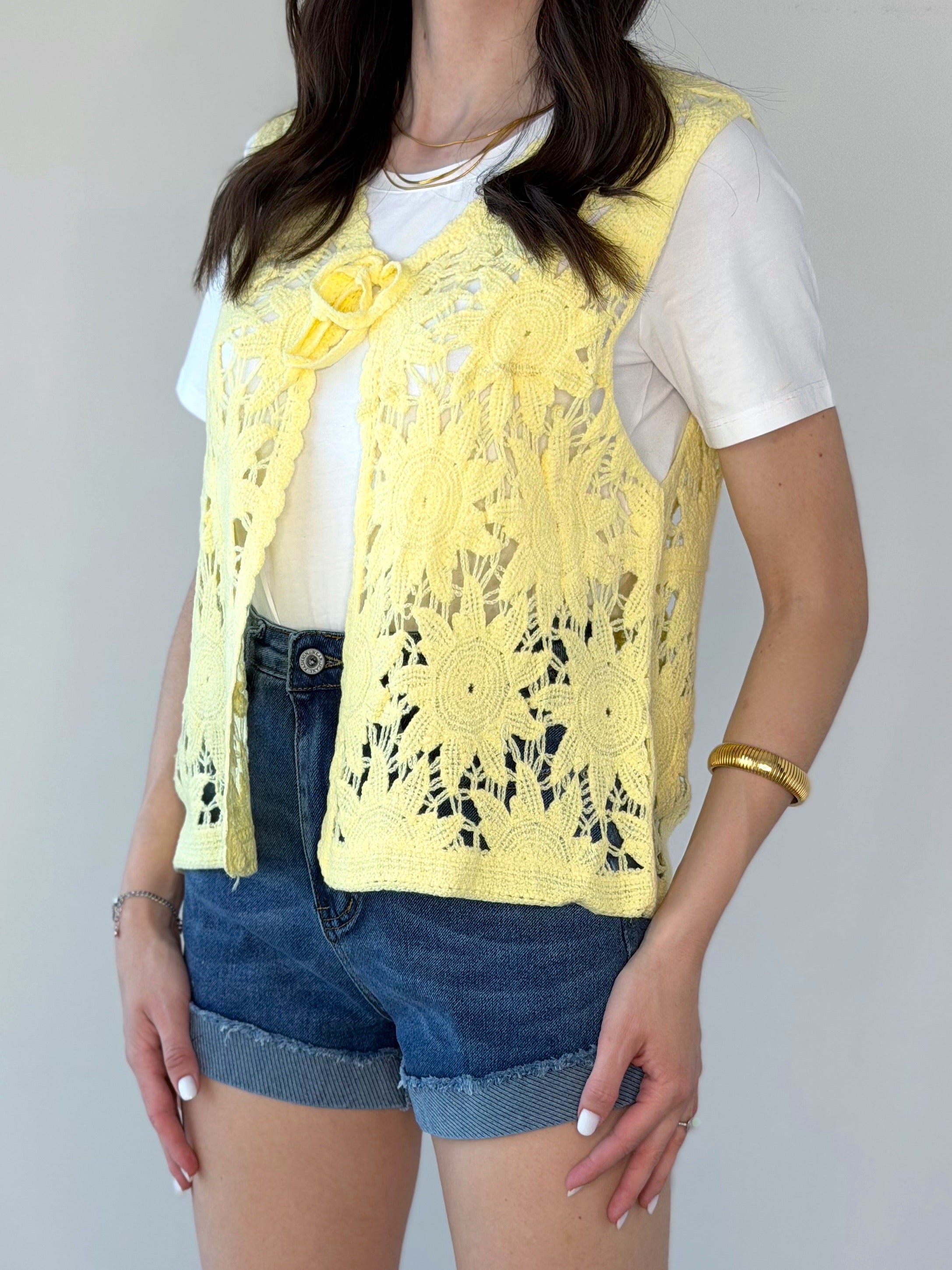 GILET UNCINETTO GIALLO