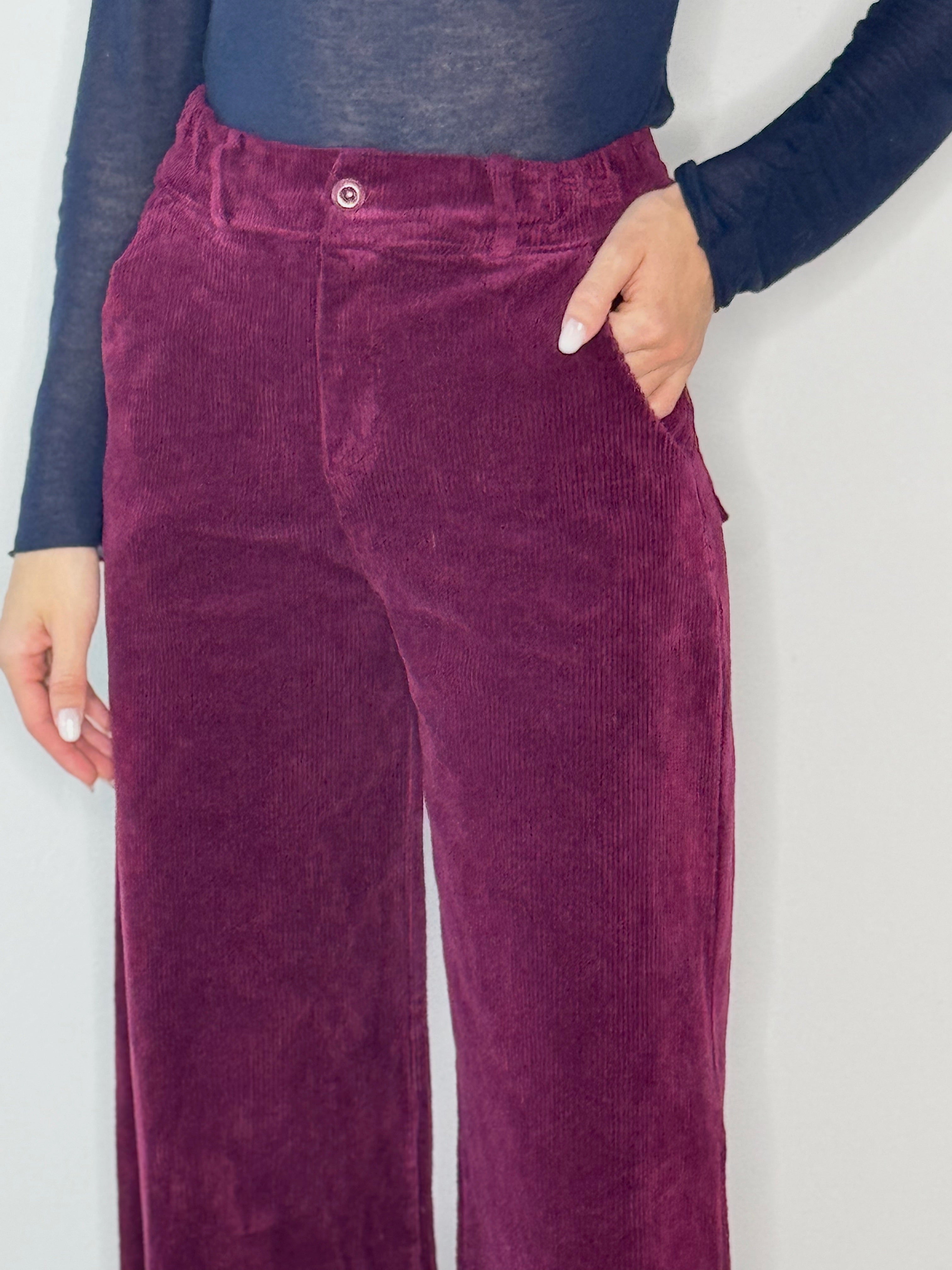 PANTALONE VELLUTO VINACCIA