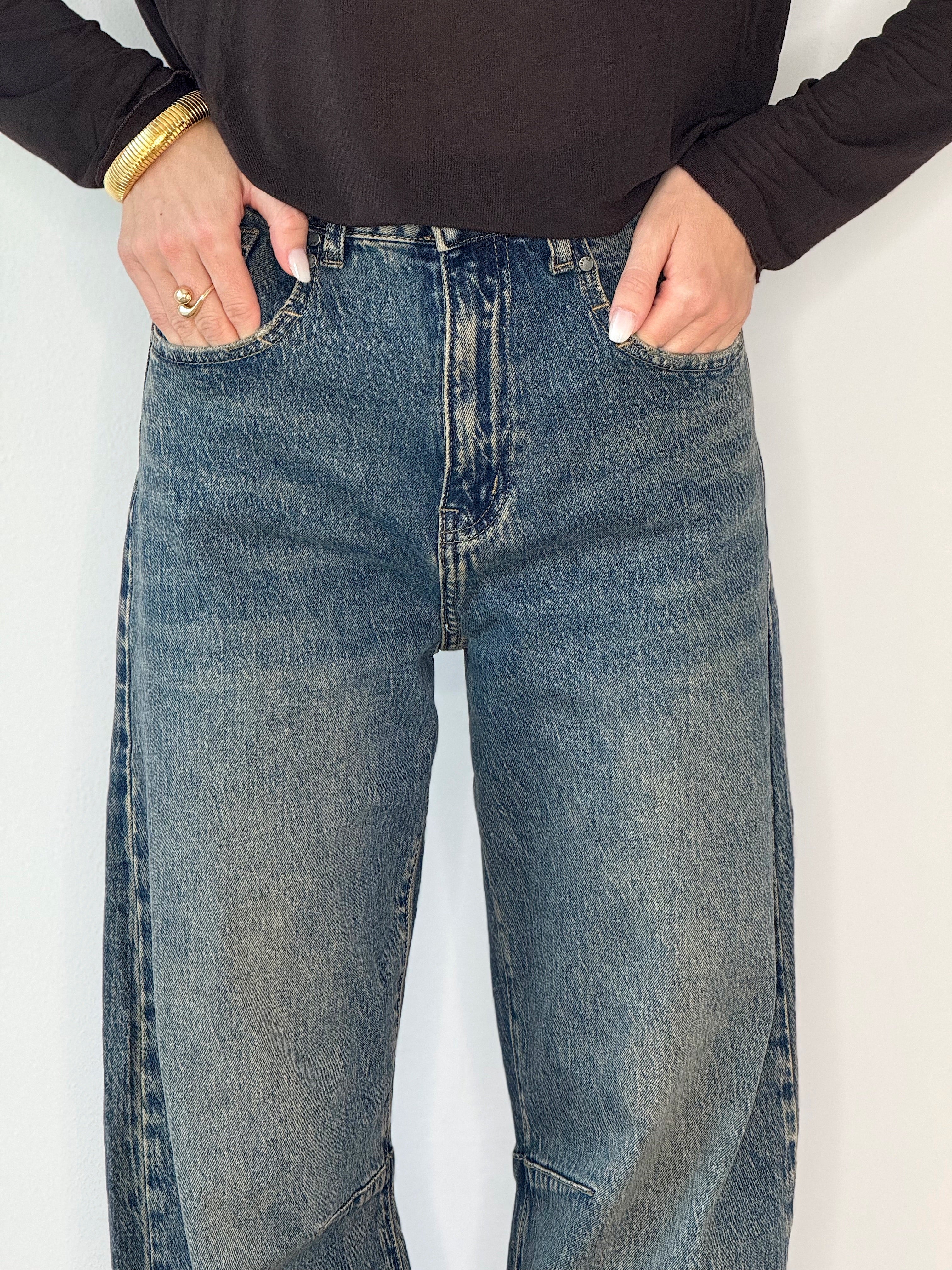 DENIM BALLOON VINTAGE SABBIATO