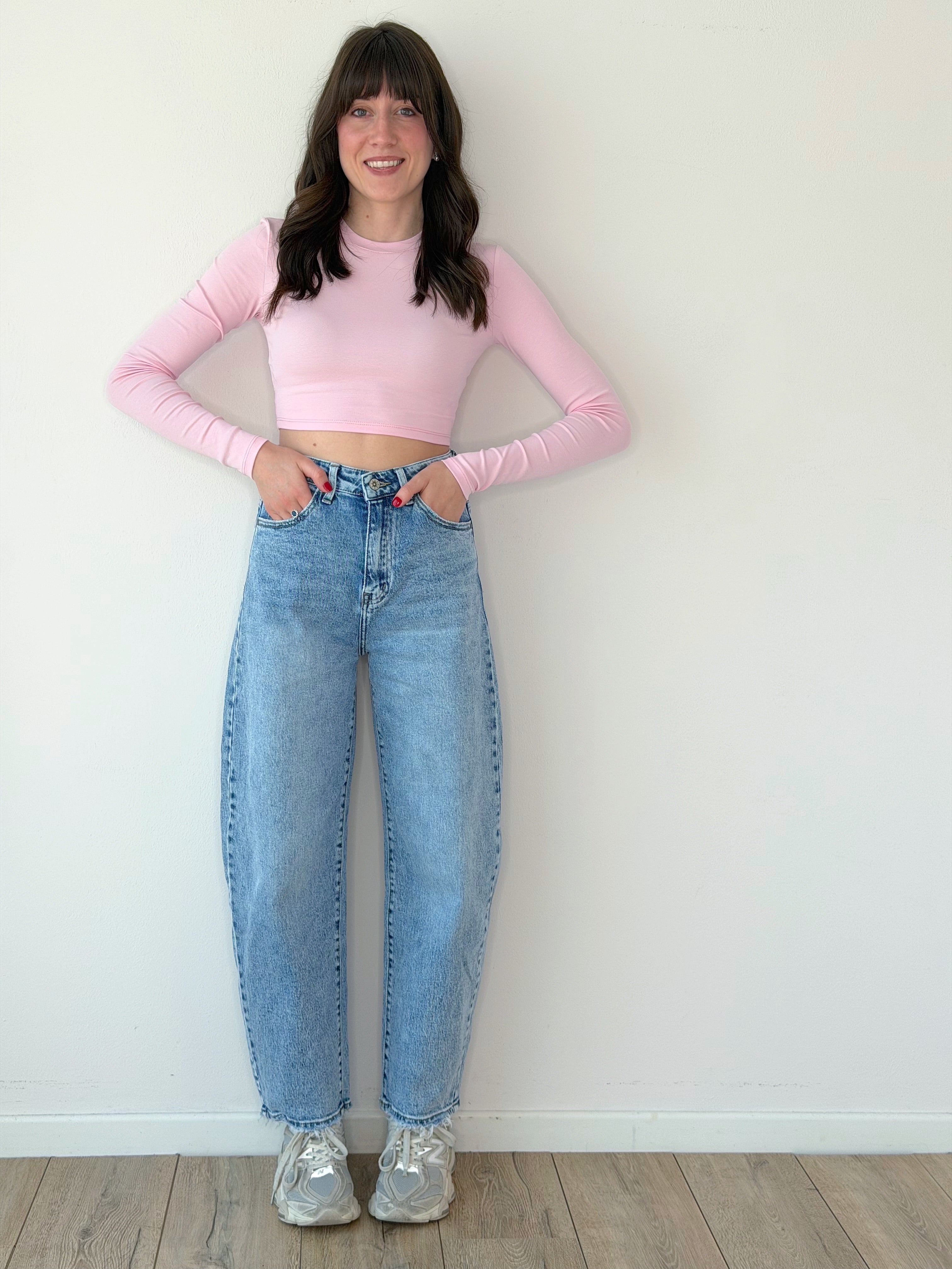 CROP TOP MANICA LUNGA ( BY LUMINA )