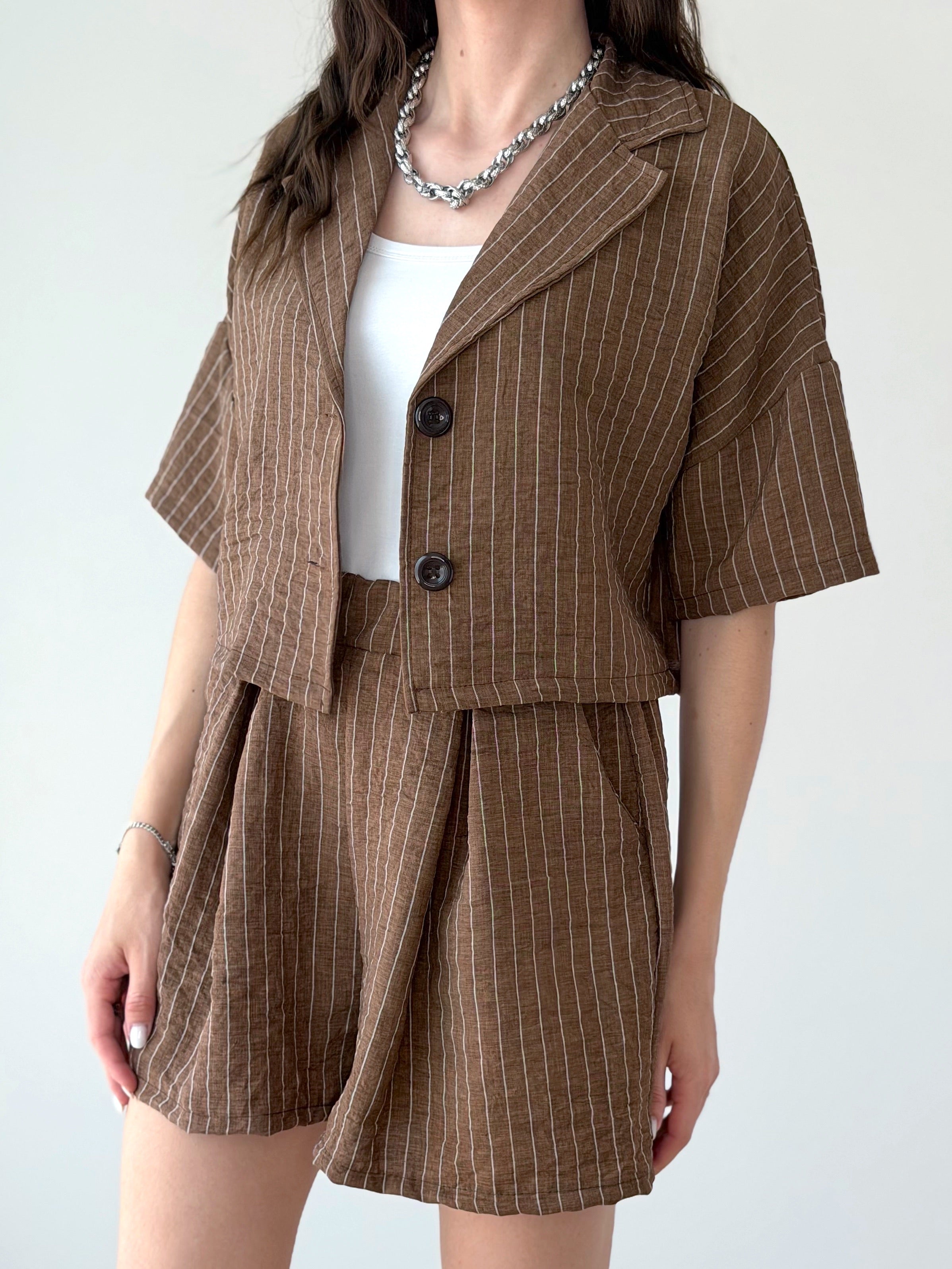 COORDINATO GESSATO SHORTS