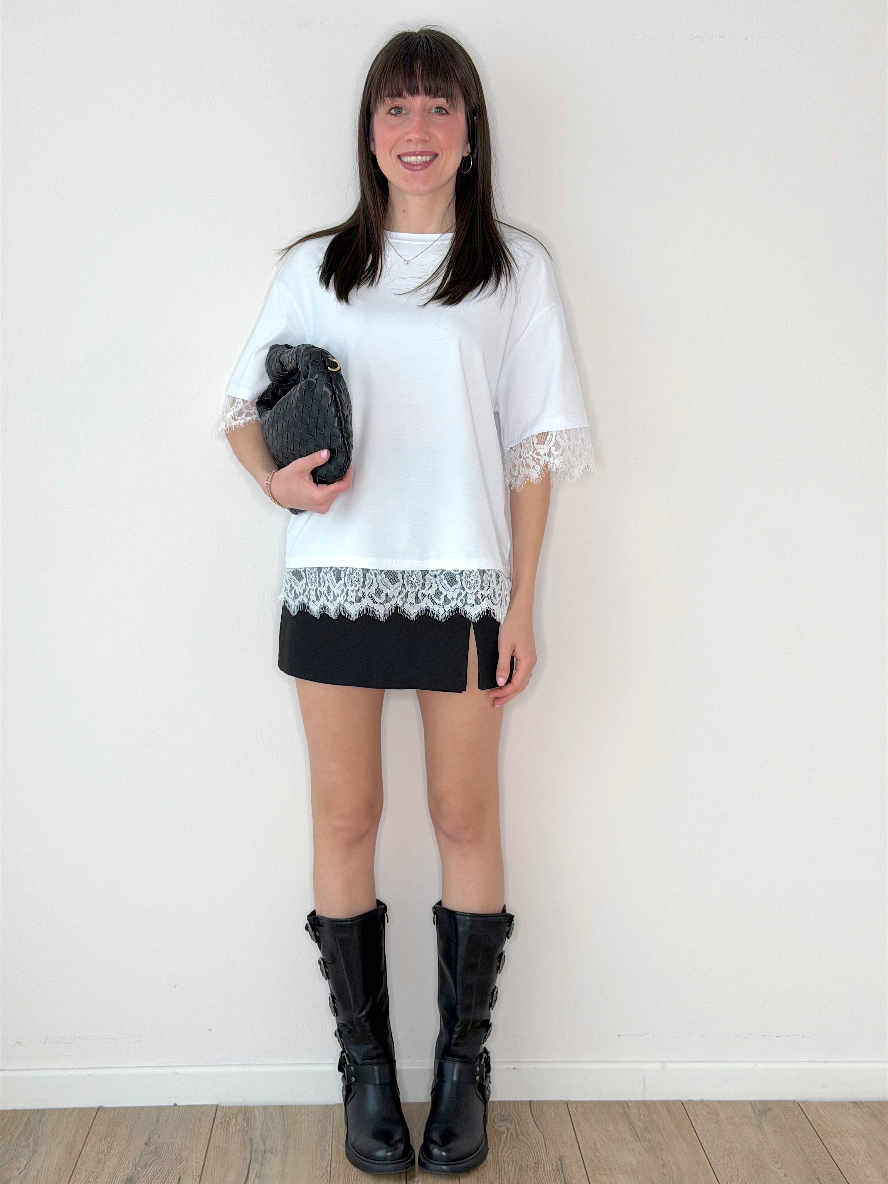 TSHIRT OVER CON PIZZO