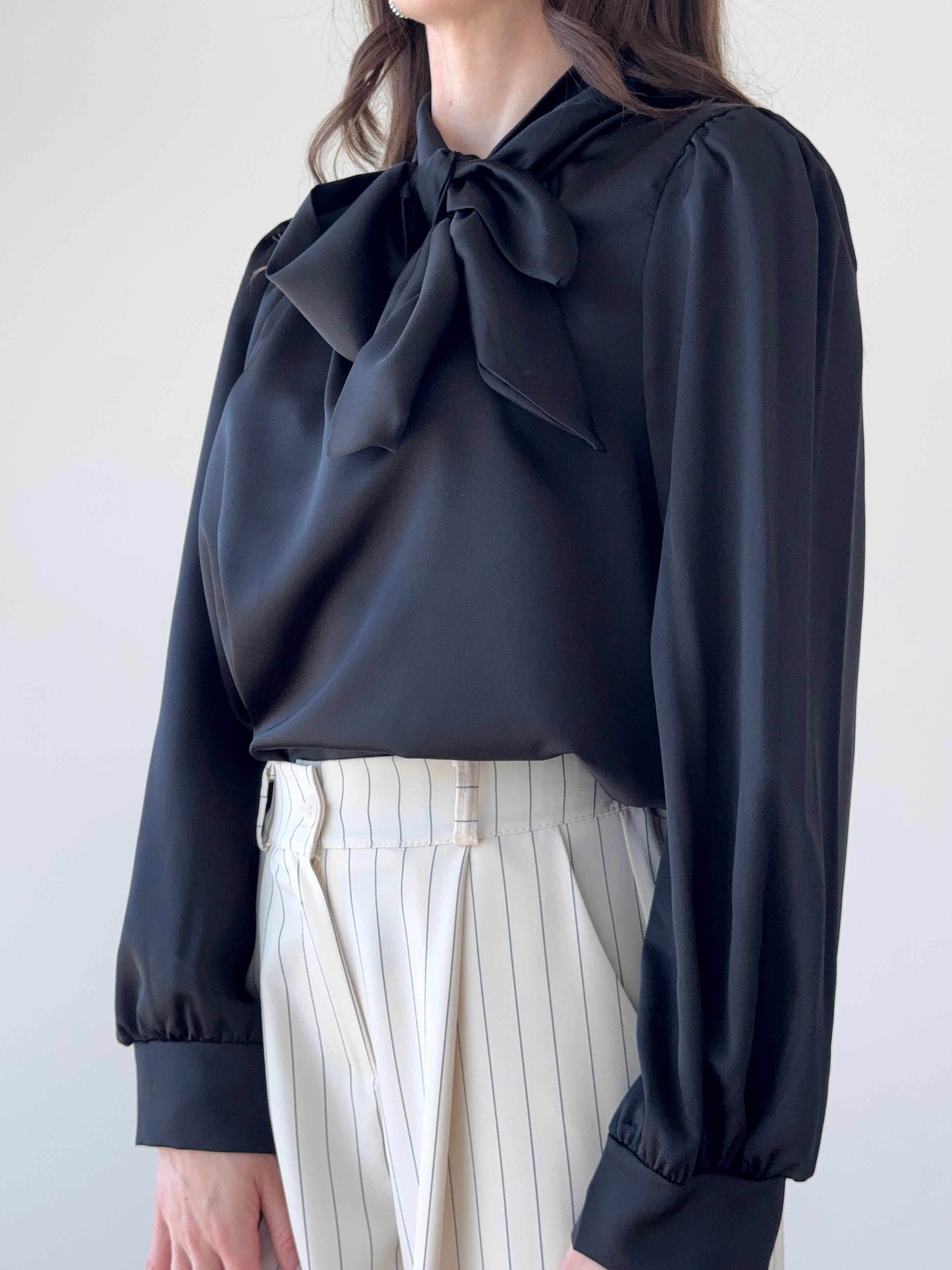 Camicia fiocco raso