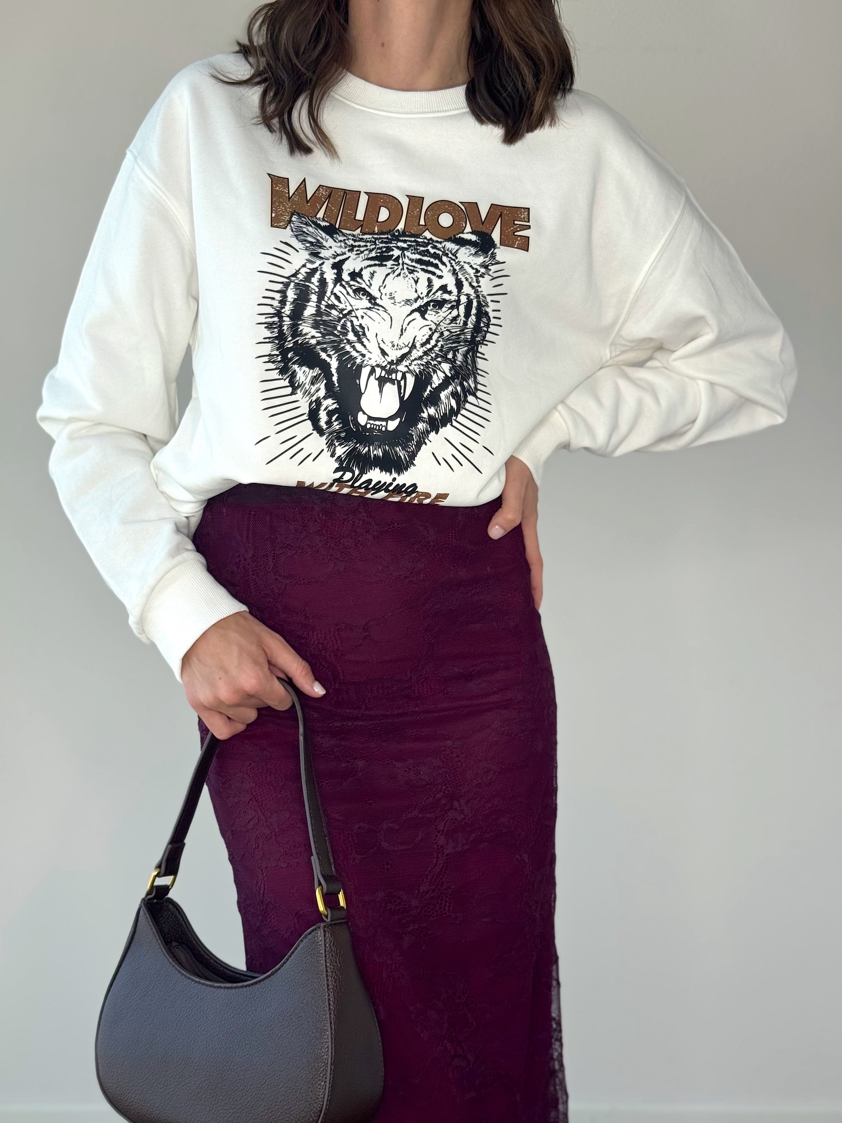 FELPA GARZATA TIGER