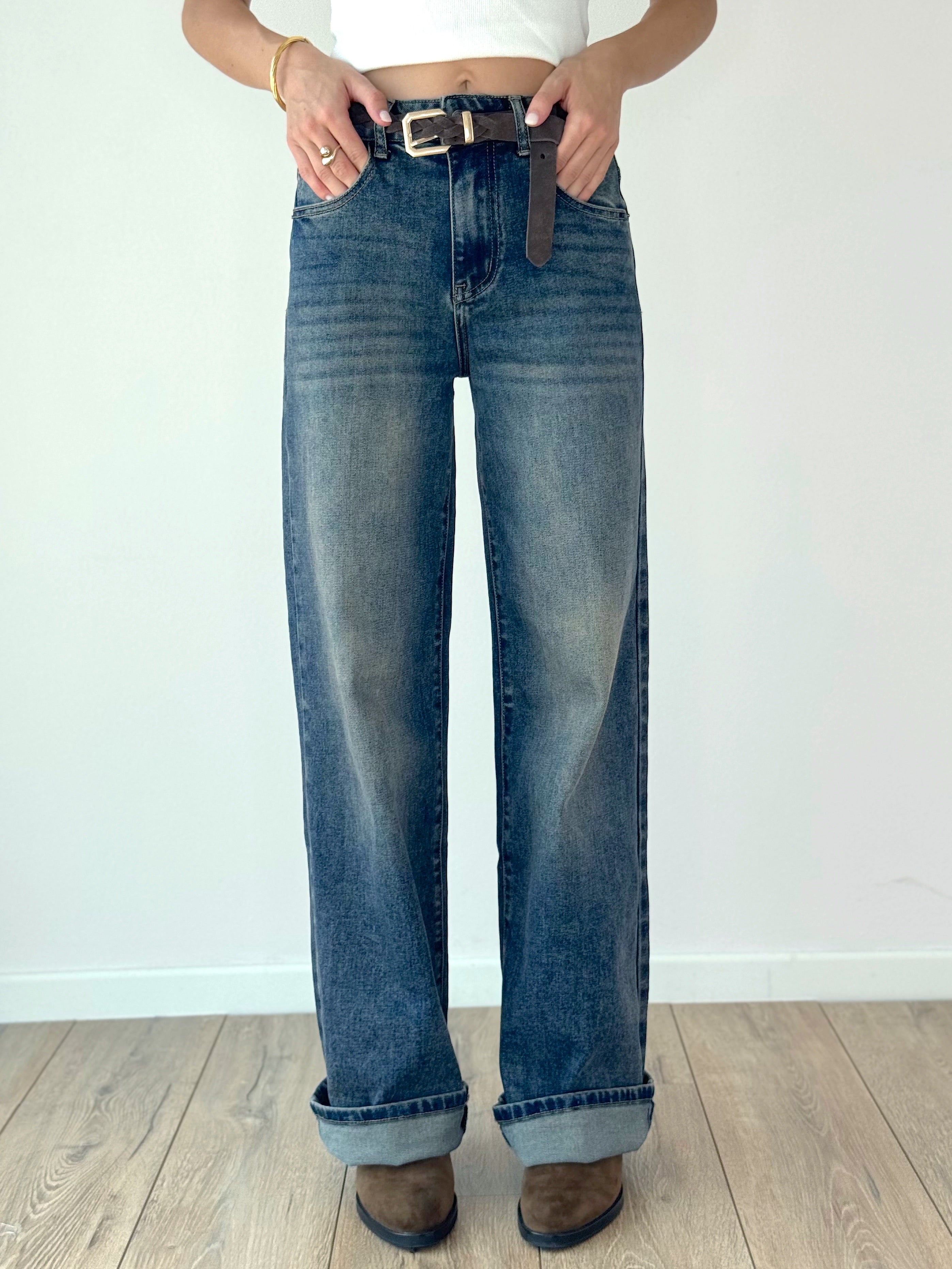 DENIM LONG WIDE LEG