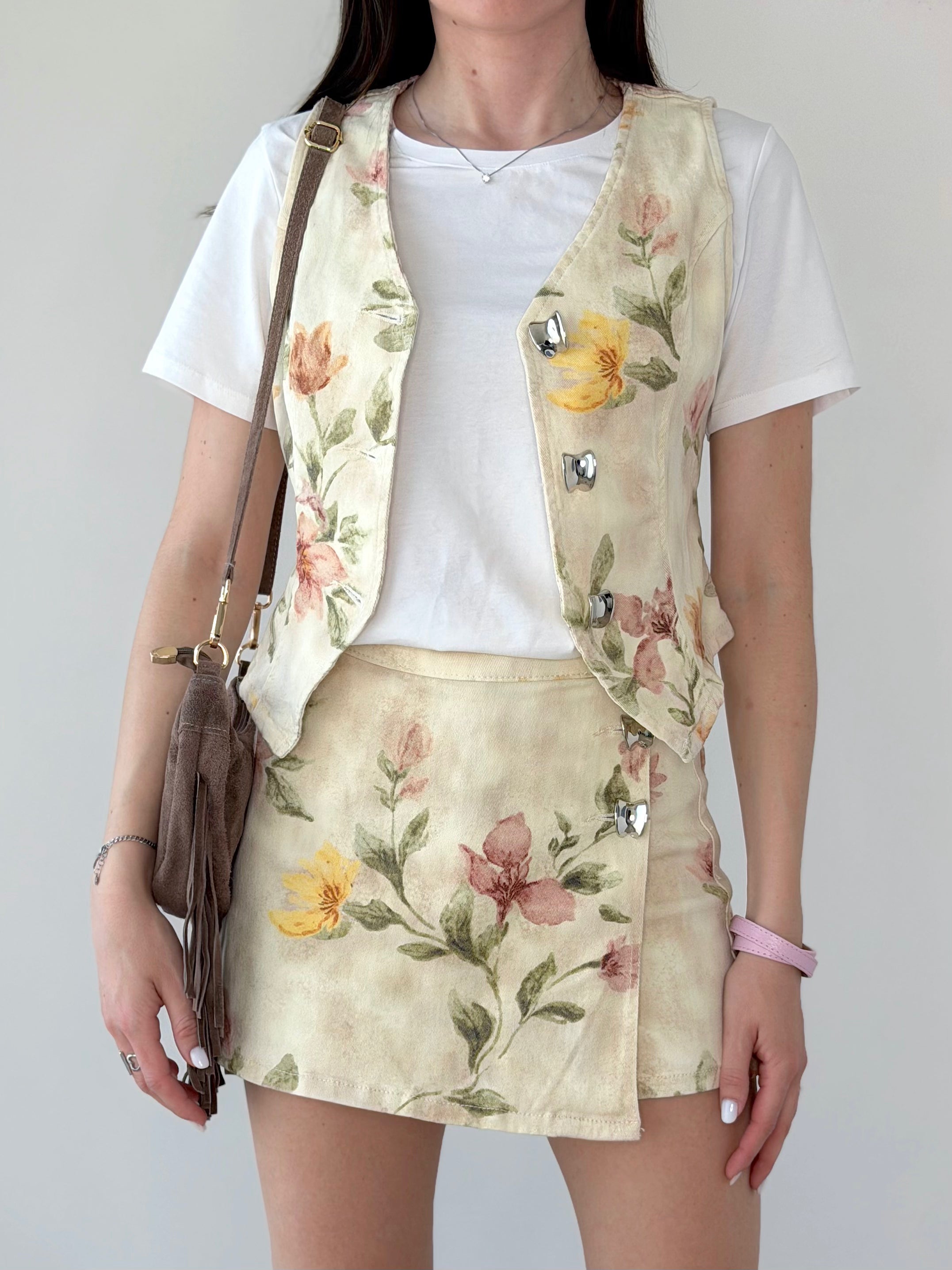 COORDINATO DENIM FLORA