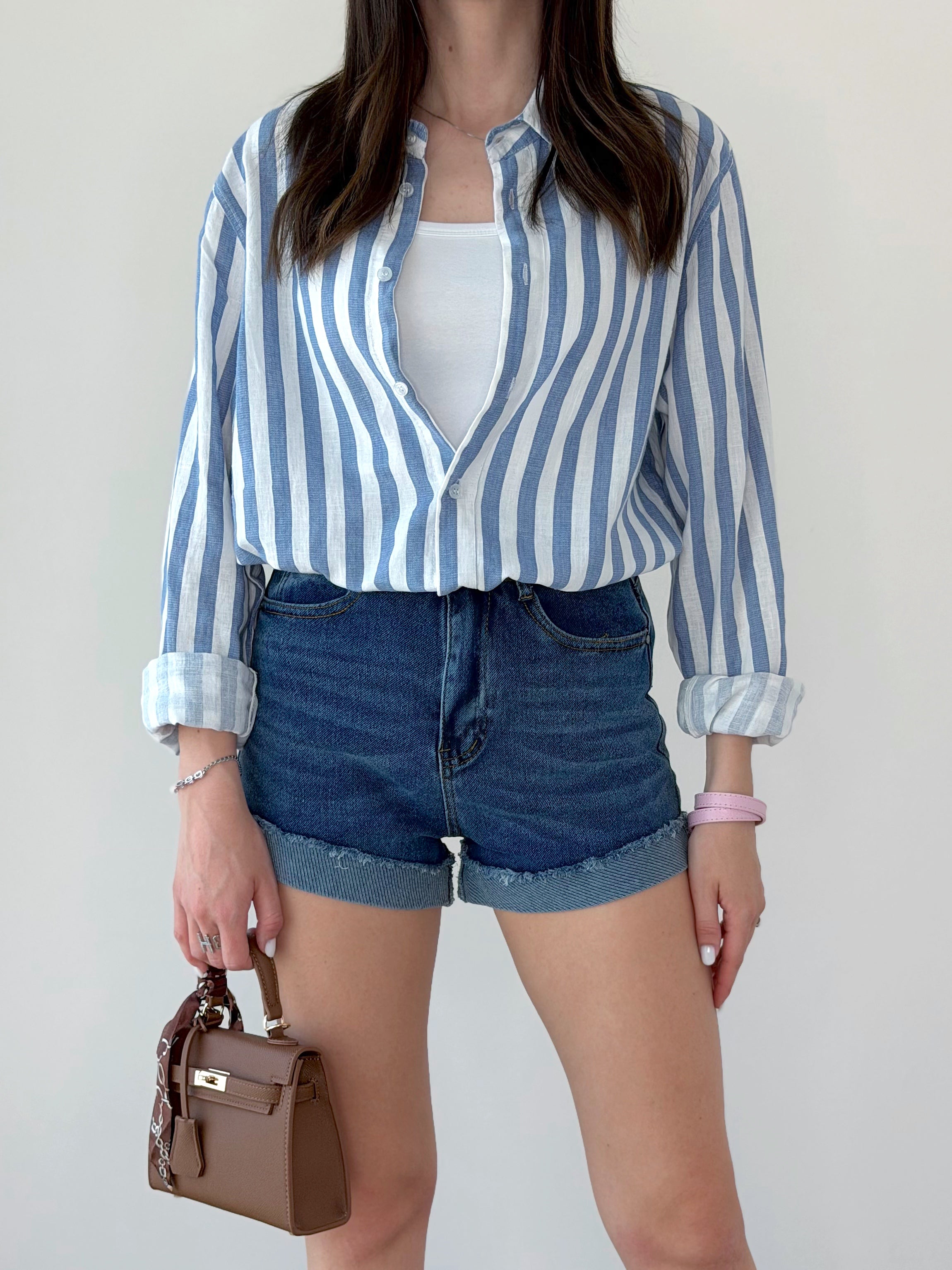 CAMICIA RIGHE (100% LINO)
