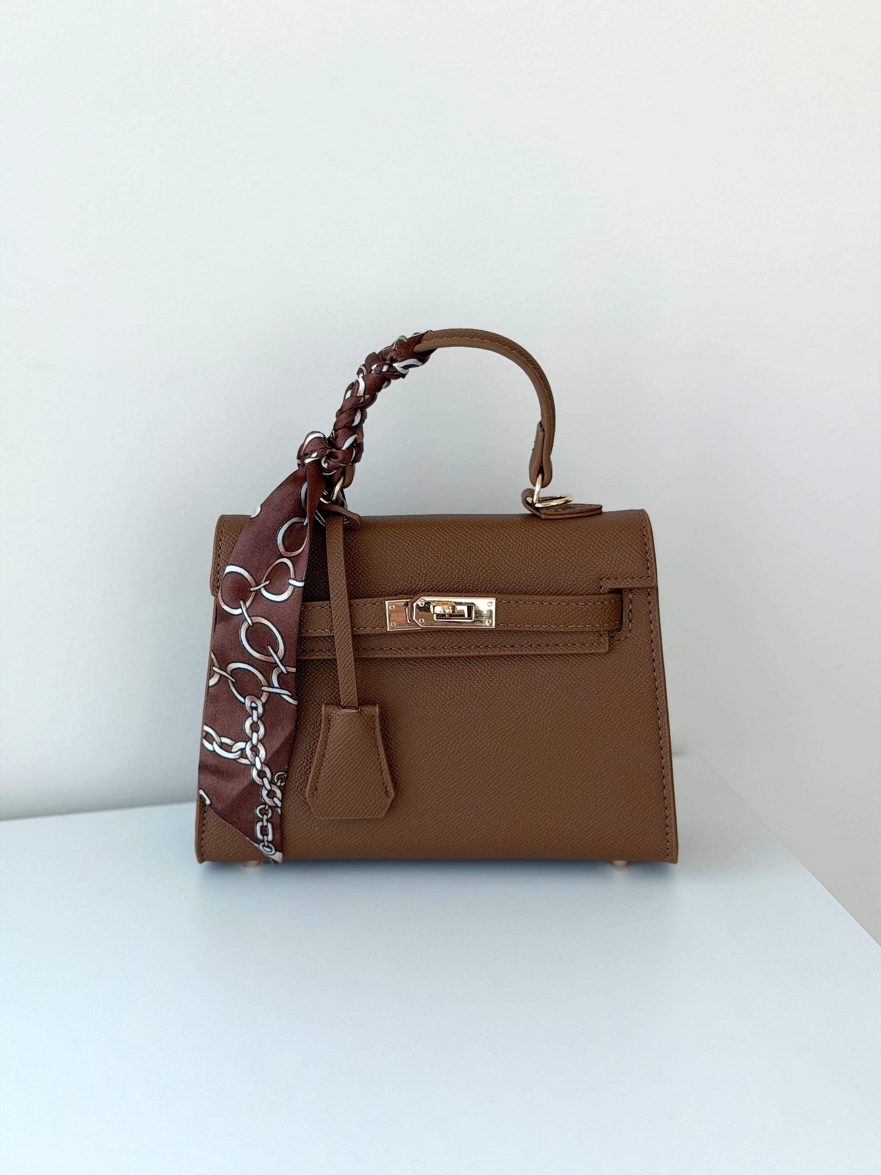 BORSA MINI KELLY CON FOULARD