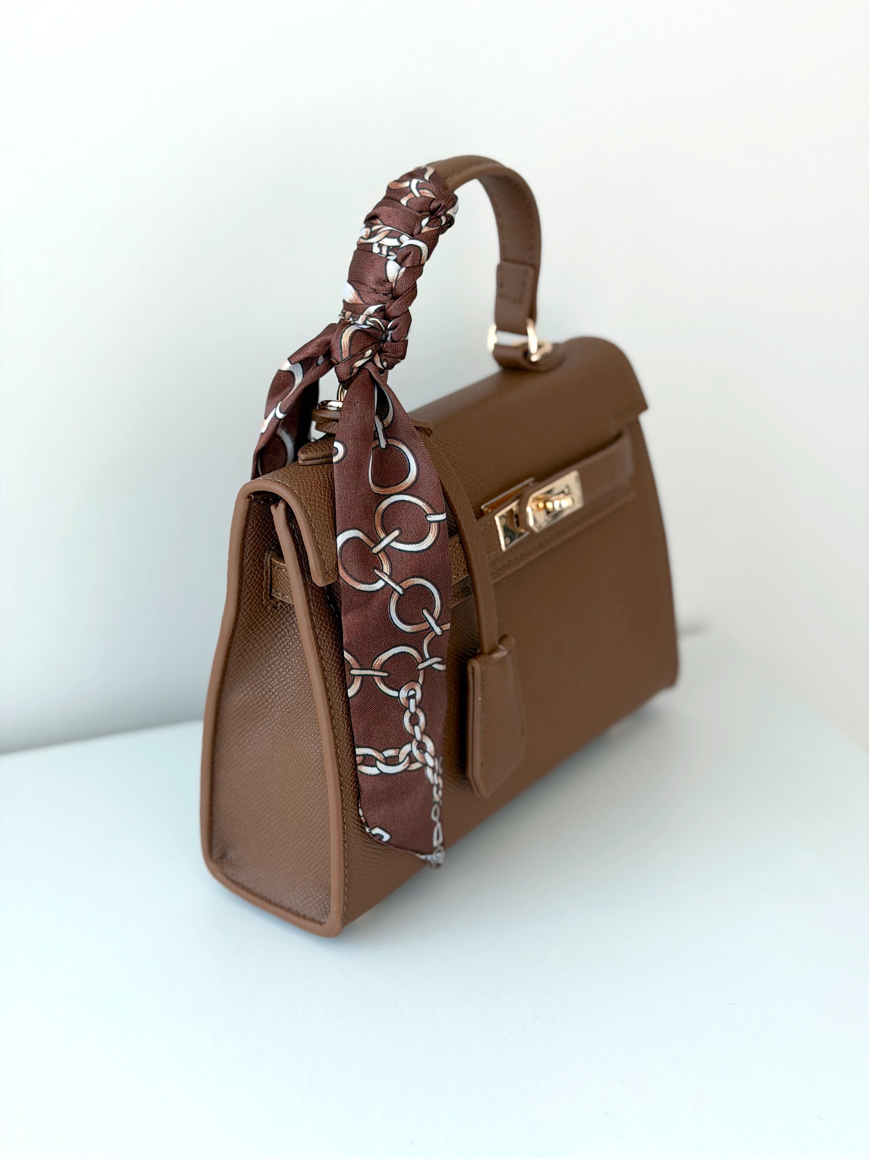 BORSA MINI KELLY CON FOULARD
