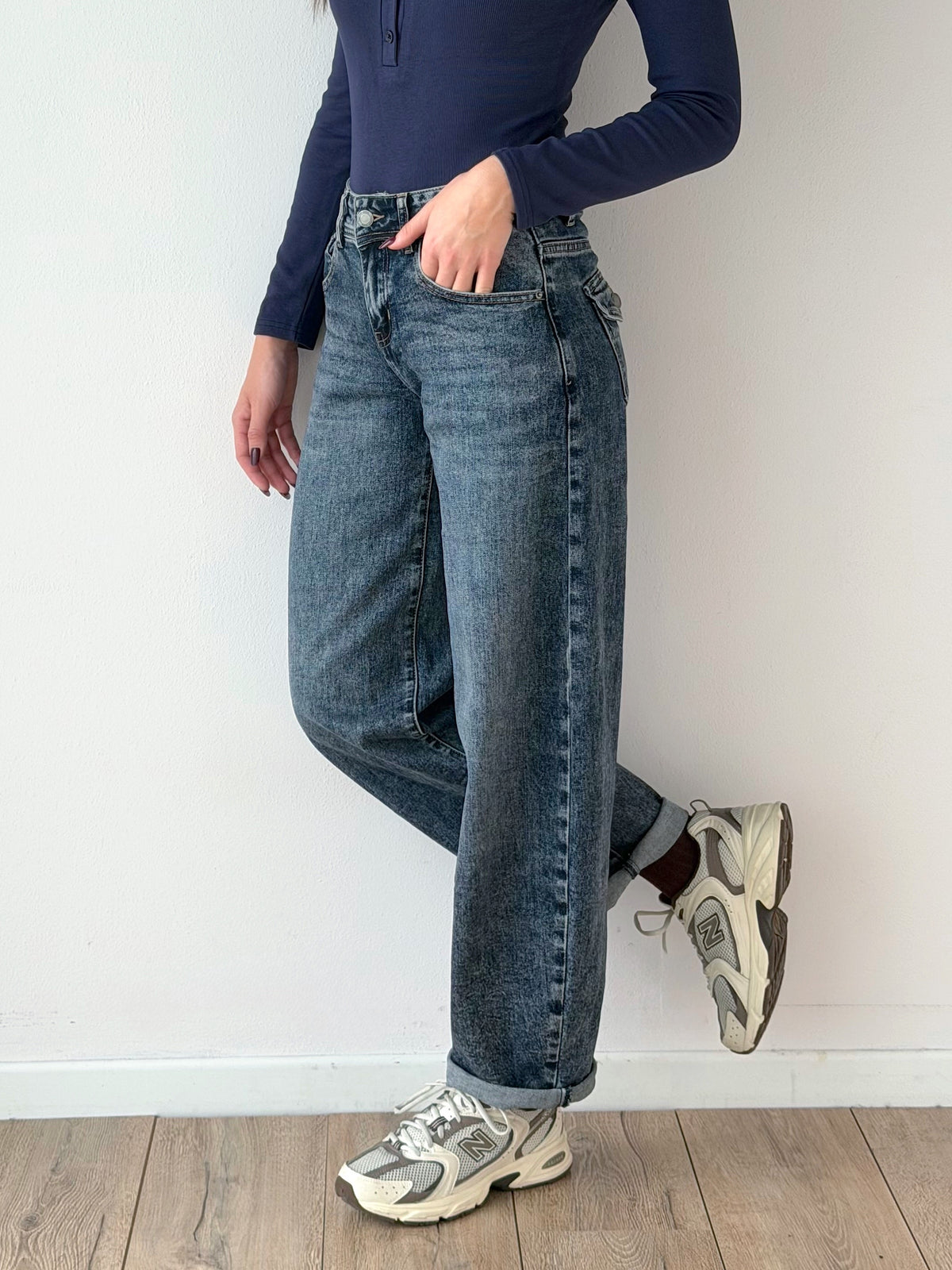 DENIM BALLOON SABBIATO