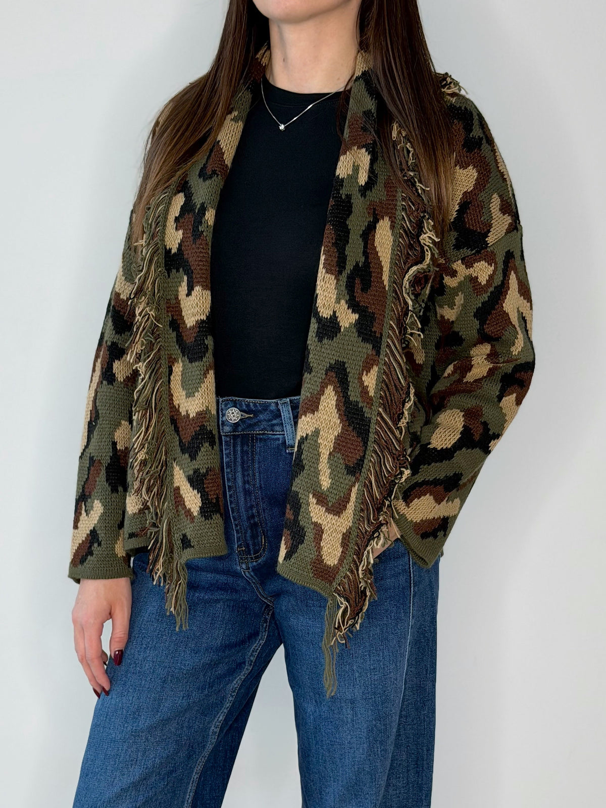 CARDIGAN ARMY CORTO